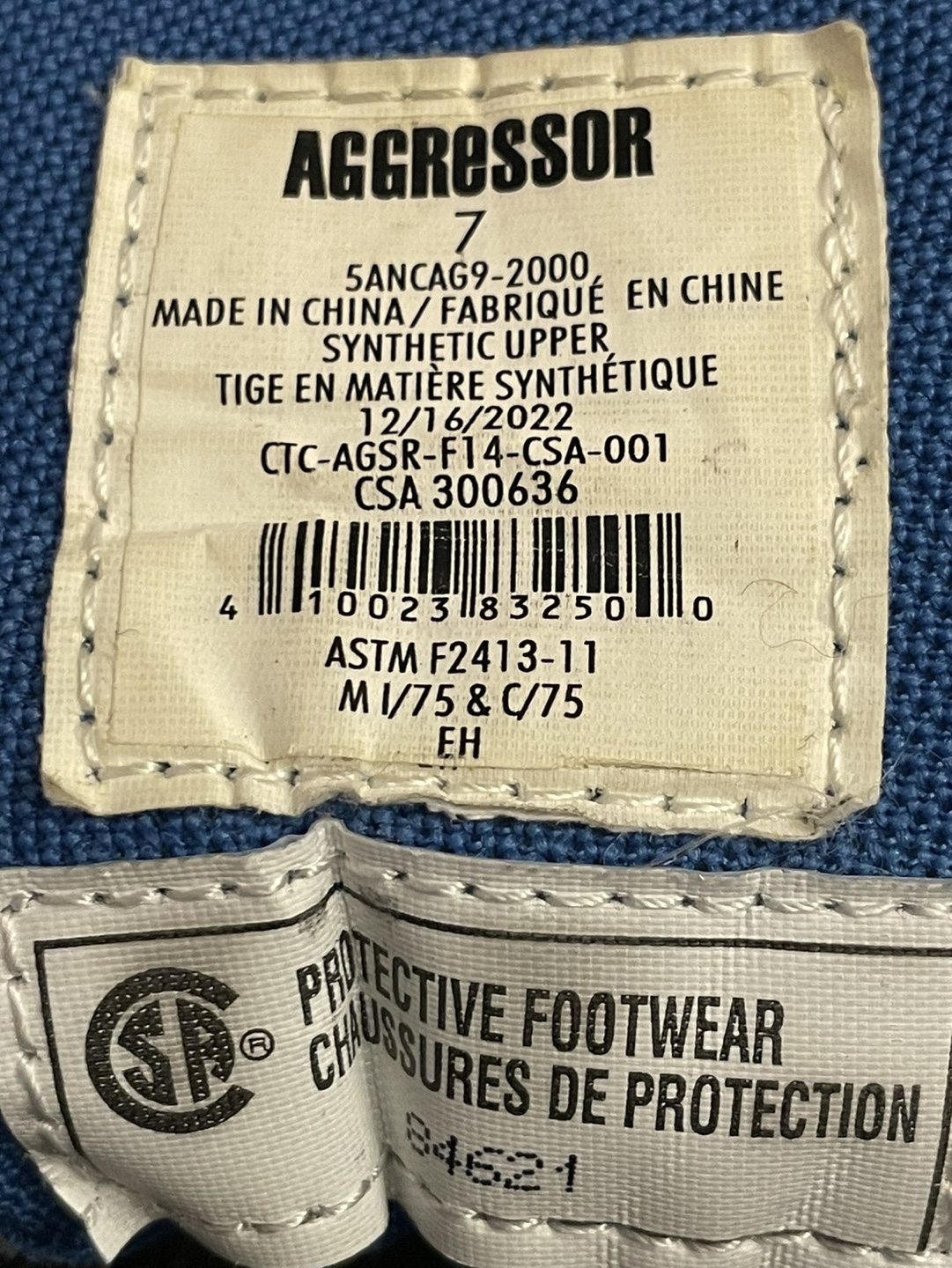 Aggressor Safety Boots Size 7 - photo 5