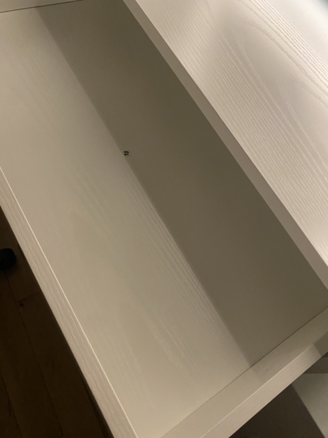 White Vanity Desk with Mirror and Storage - photo 3