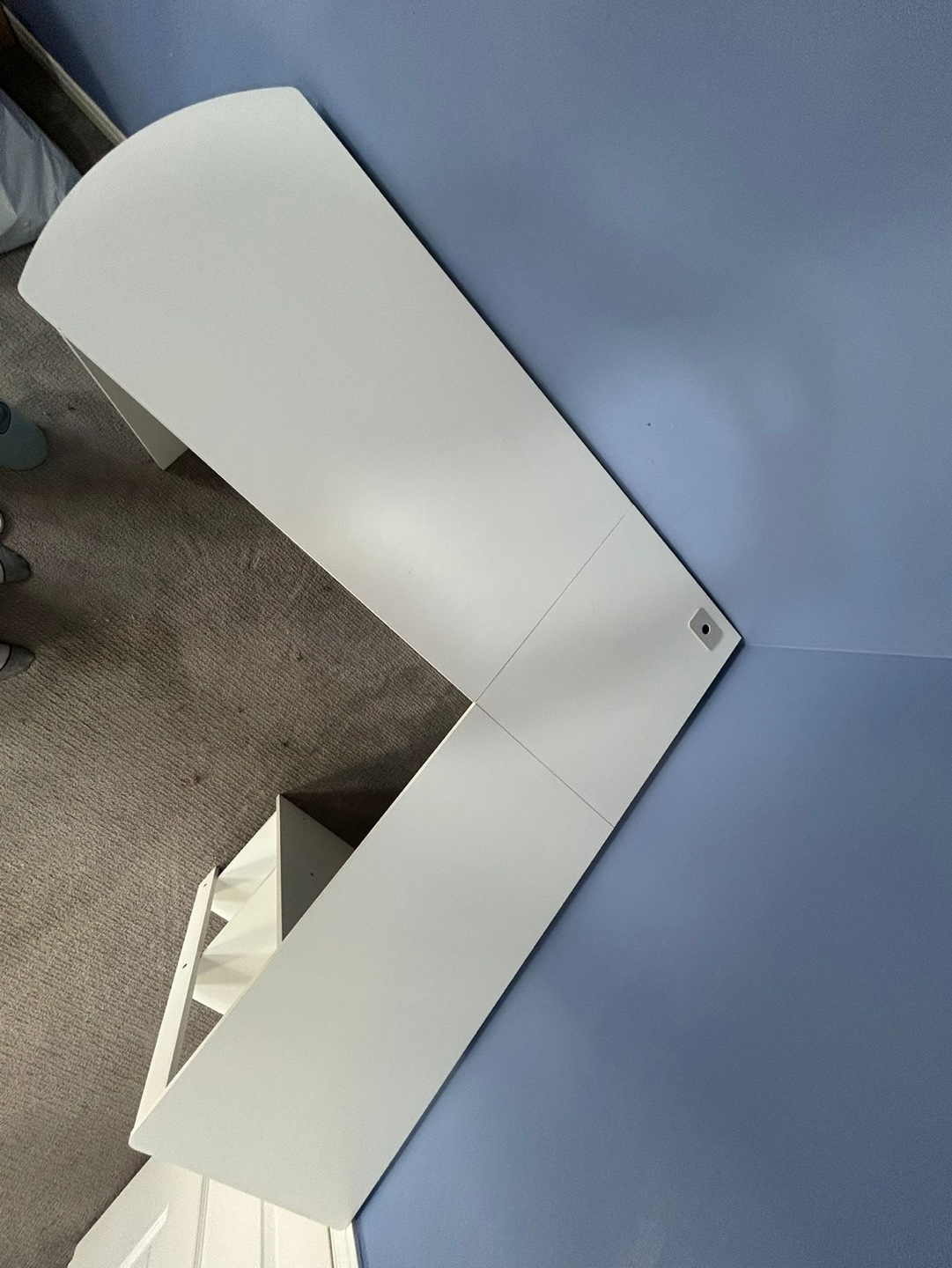 White Corner Desk - photo 4