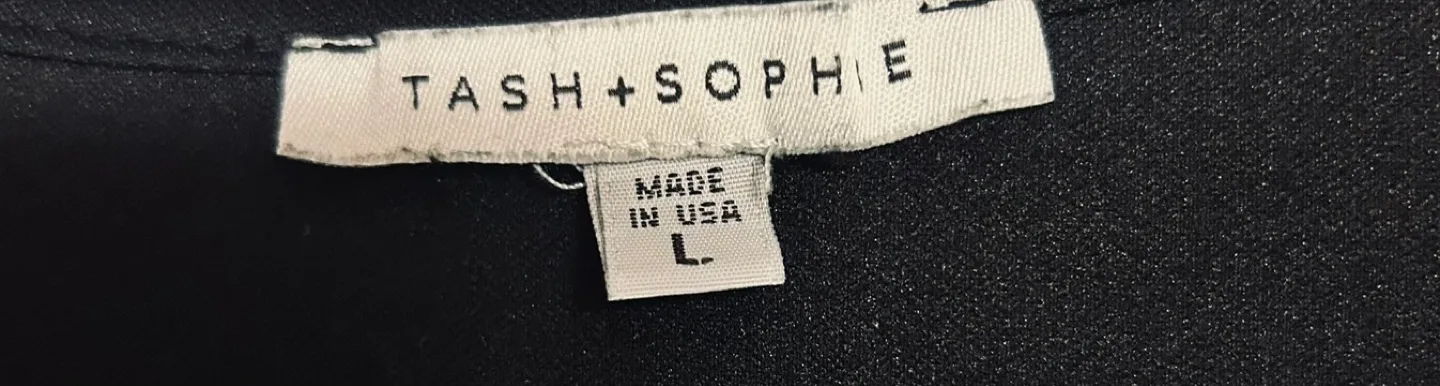 Tash + Sophie Black Top Size L image indicator(2)