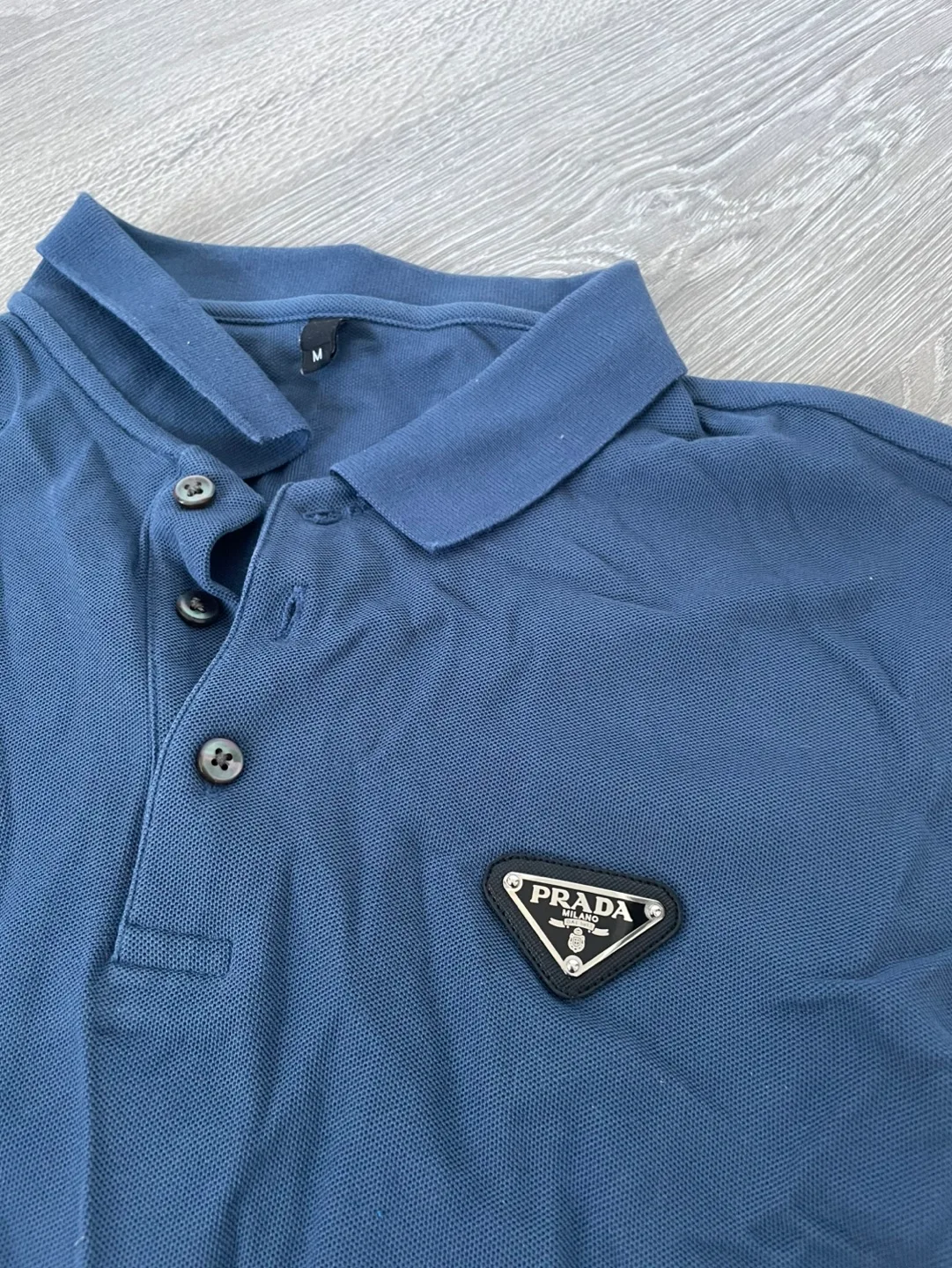 Prada Long Sleeve Polo Shirt Size M image indicator(2)