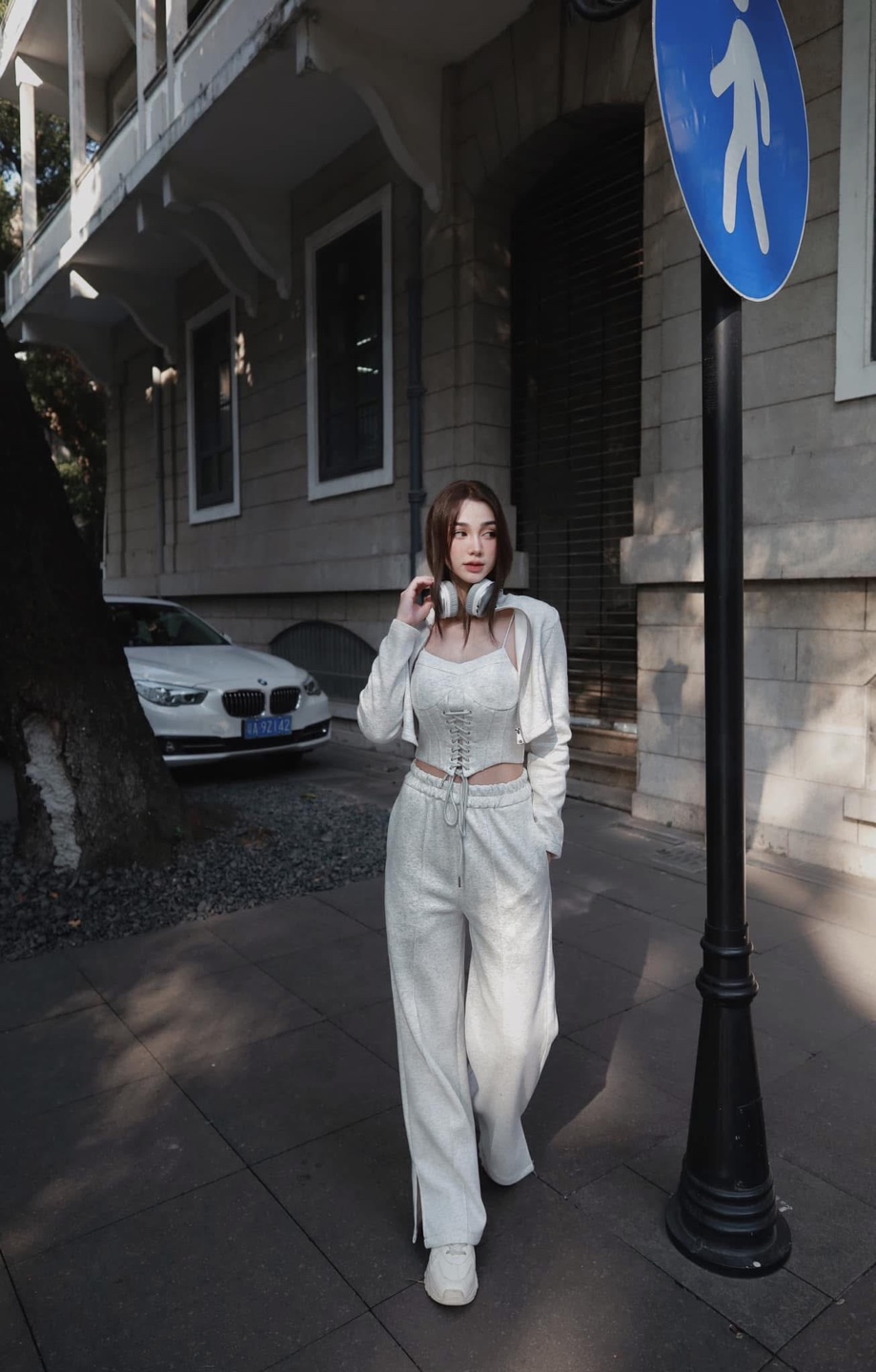 JGR Brand White Sweatsuit