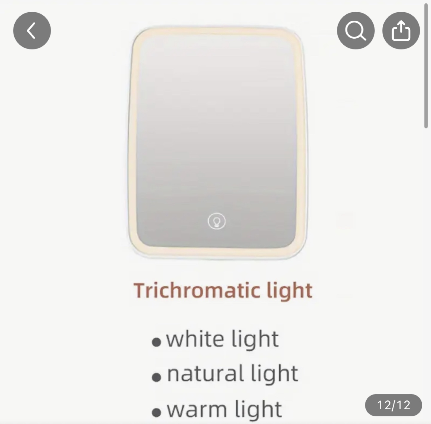 LED Lighted Makeup Mirror with Stand - photo 2