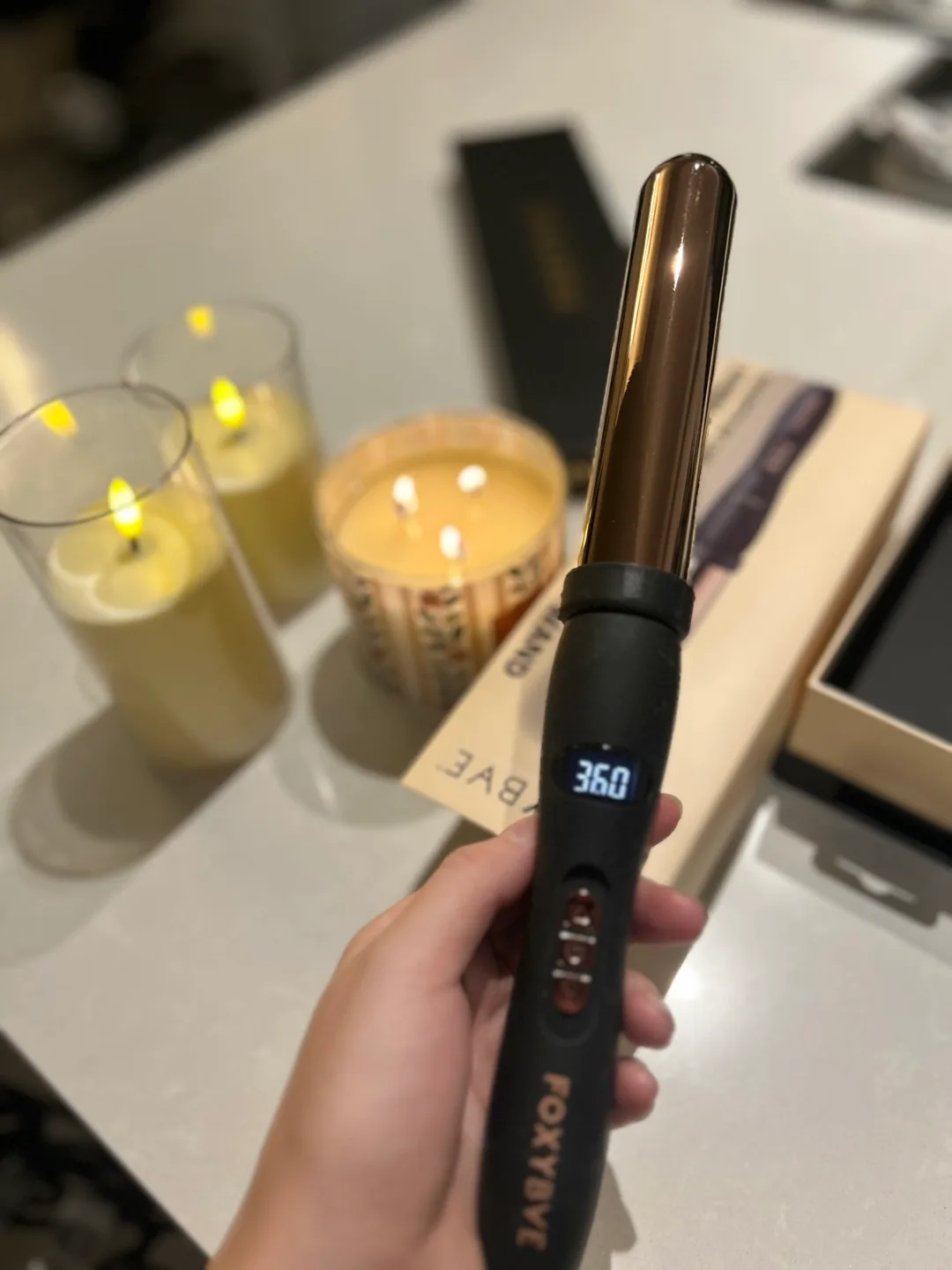 Foxybae Curling Wand 32mm image indicator(4)