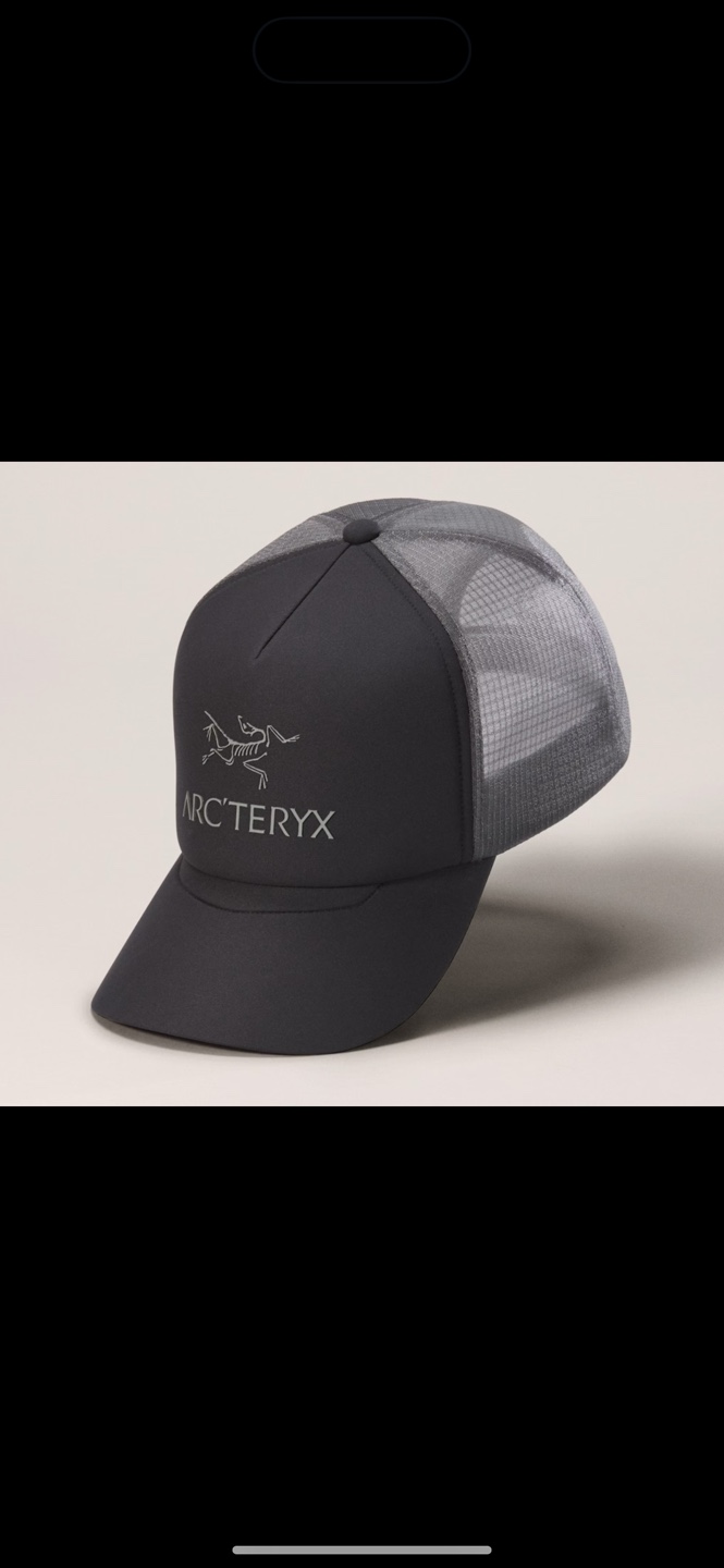 Arcteryx Black Trucker Hat