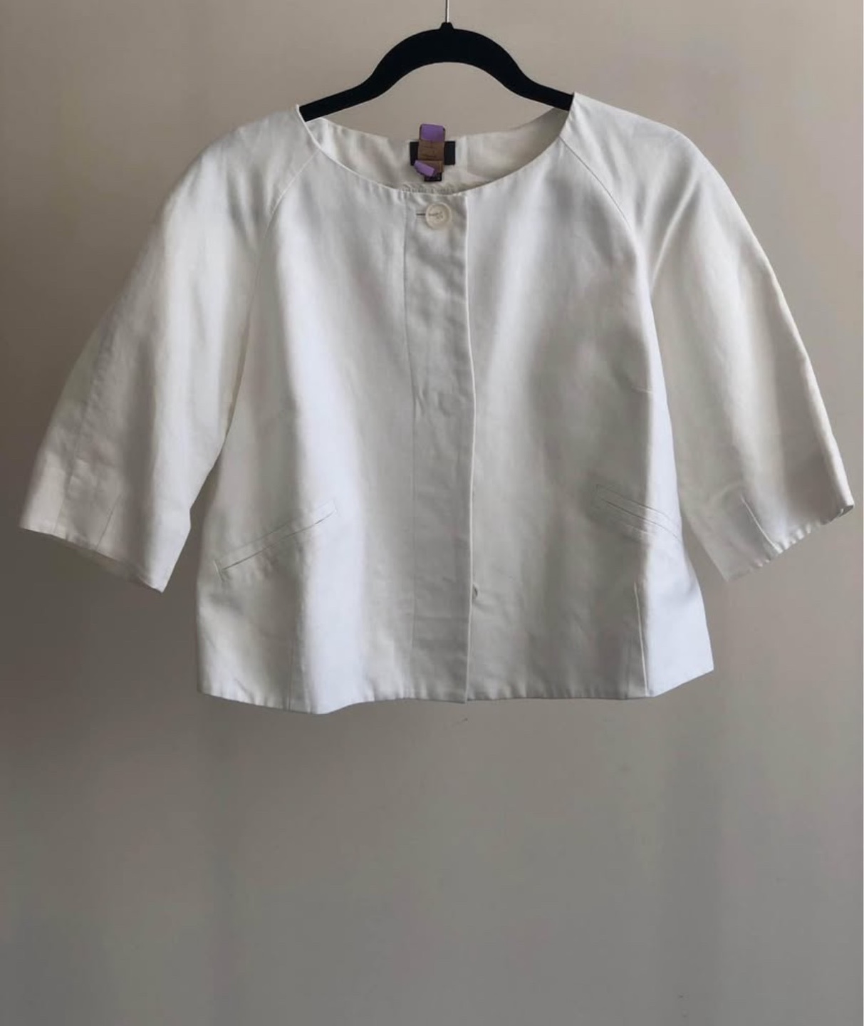 White Linen Blazer