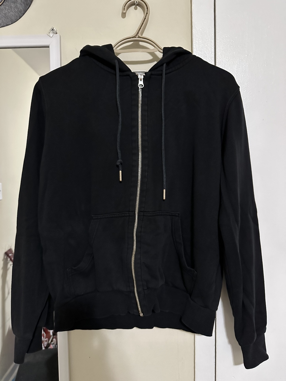 H&M Black Zip Up Hoodie