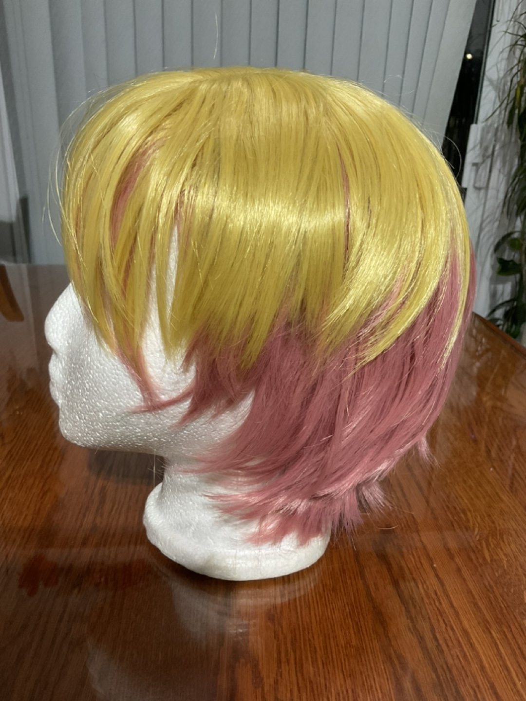 Yellow and Pink Cosplay Wig