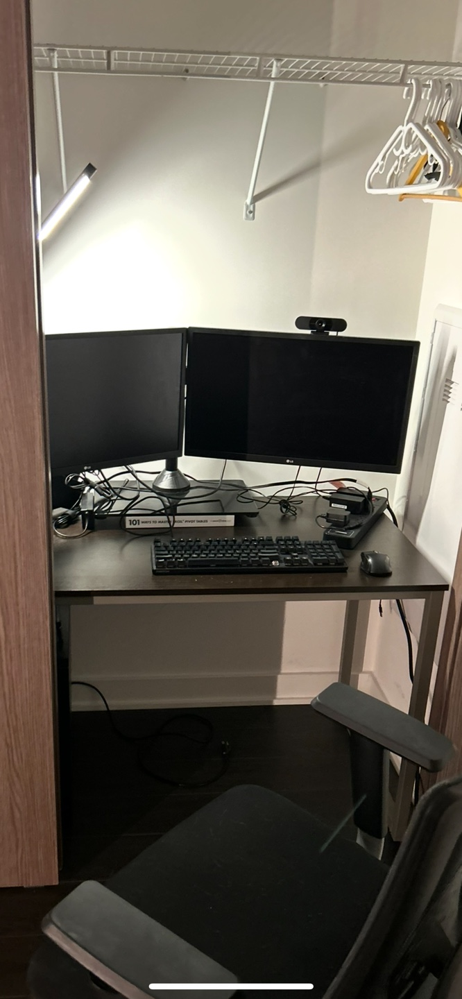 Dual monitor stand set up (stand + 2 monitors)