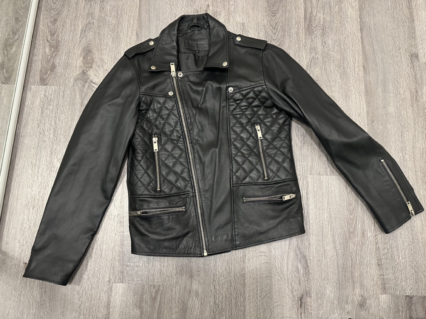 Bolongaro Trevor Rayland Leather Biker Jacket