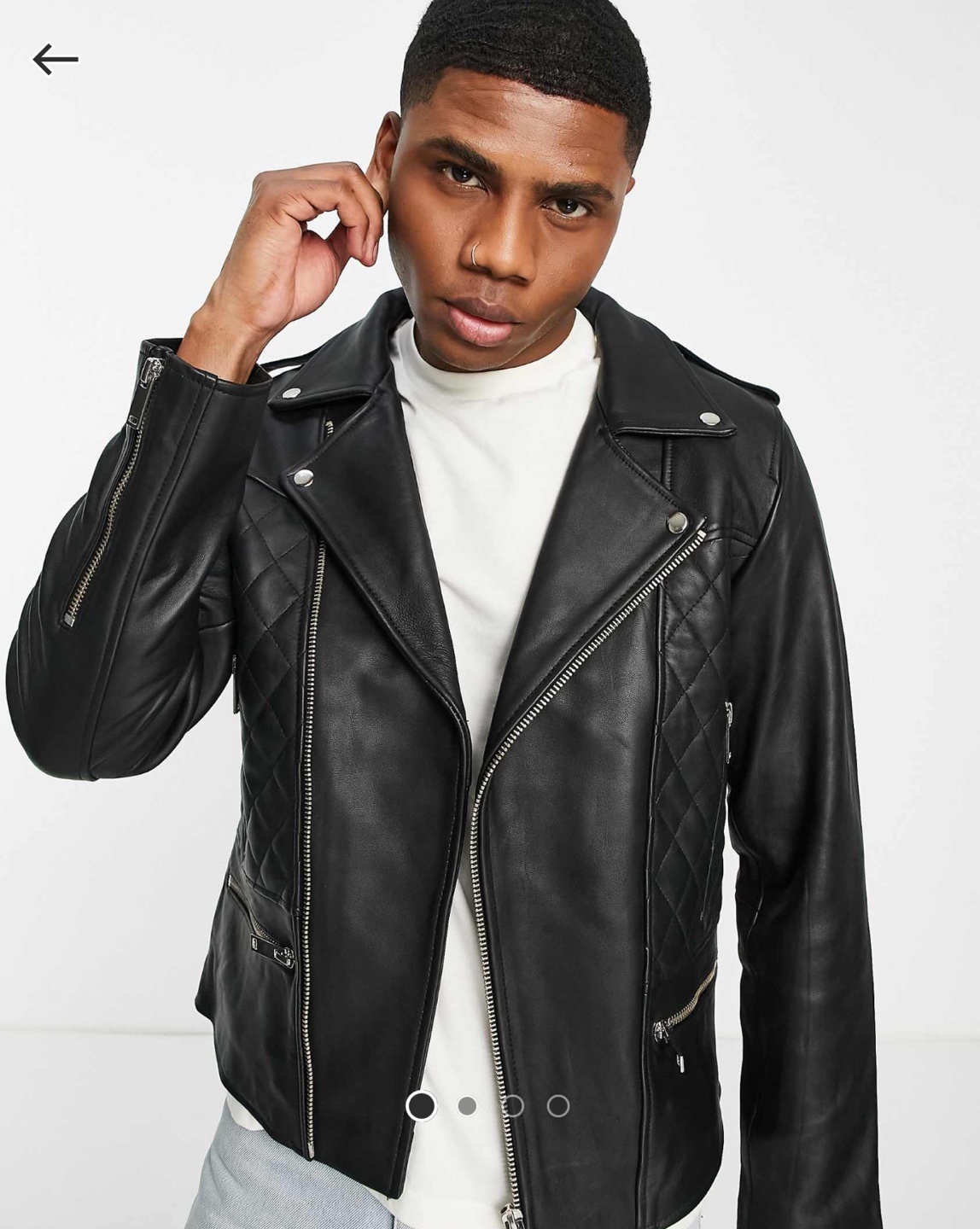 Bolongaro Trevor Rayland Leather Biker Jacket - photo 5
