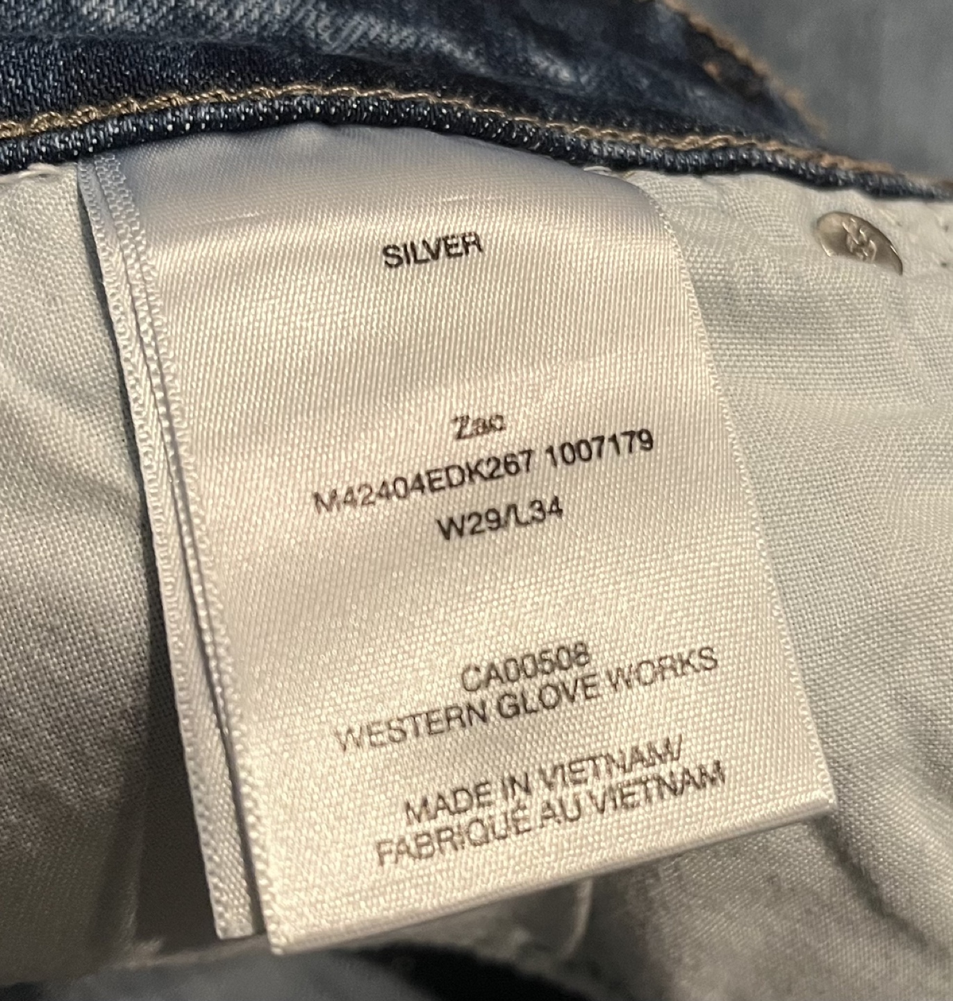 Silver Western Glove Works Jeans - photo 3