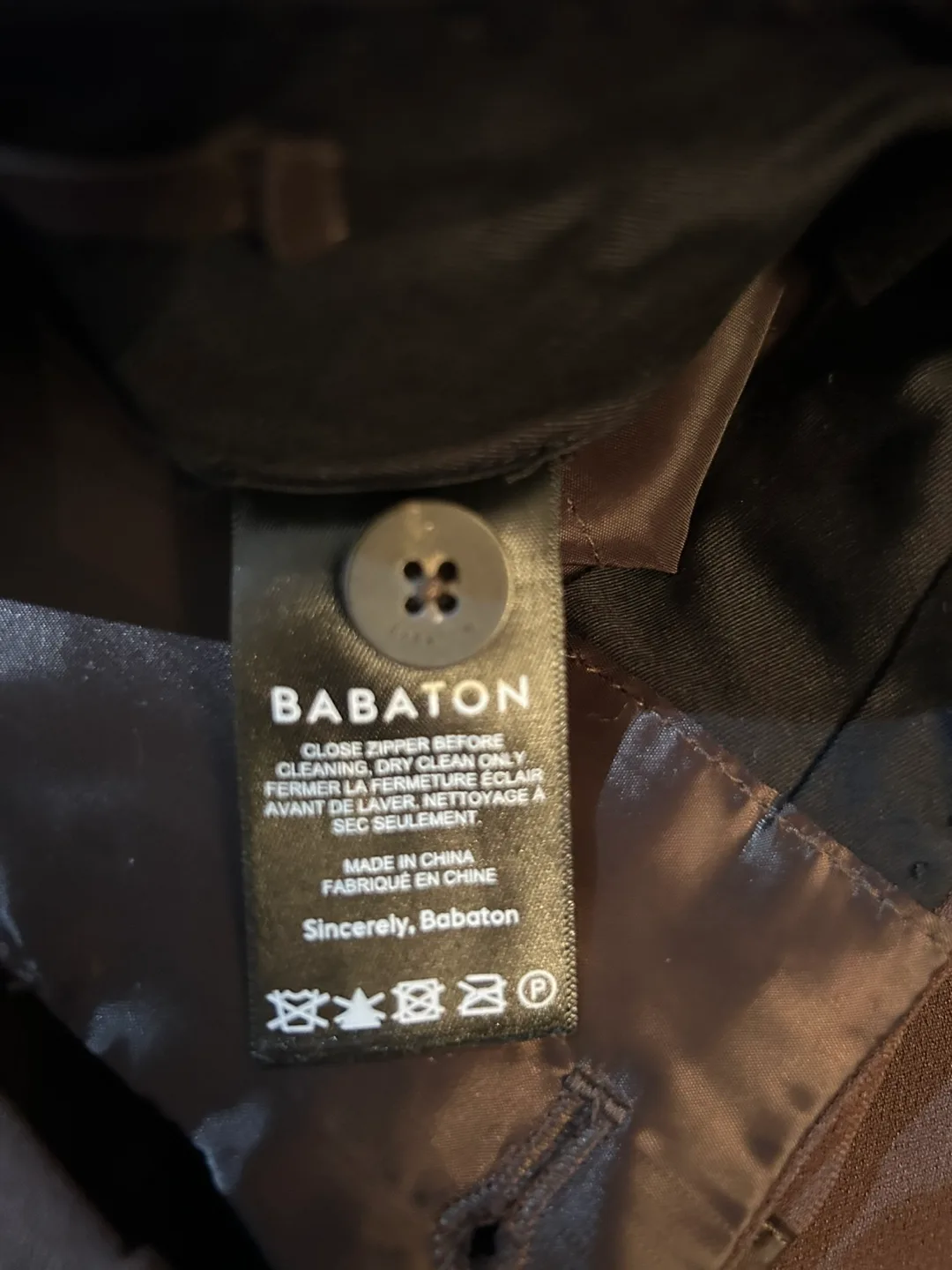 Babaton Brown Straight Leg Pants Size 6 image indicator(5)