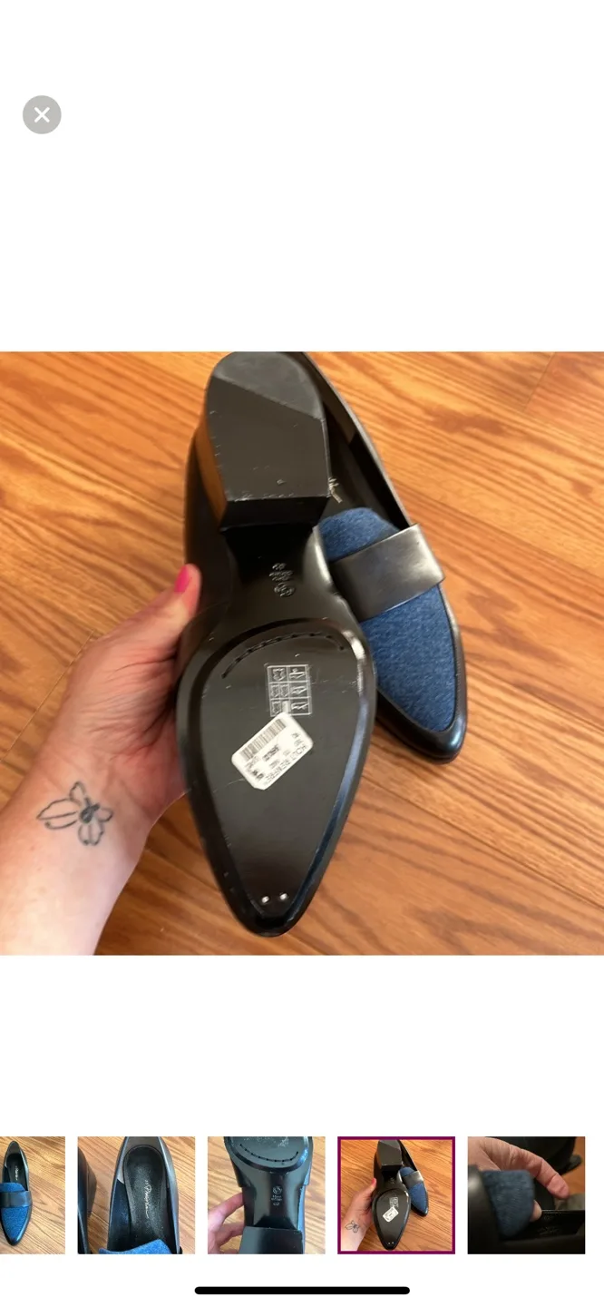 Phillip Lim Blue and Black Loafers image indicator(4)