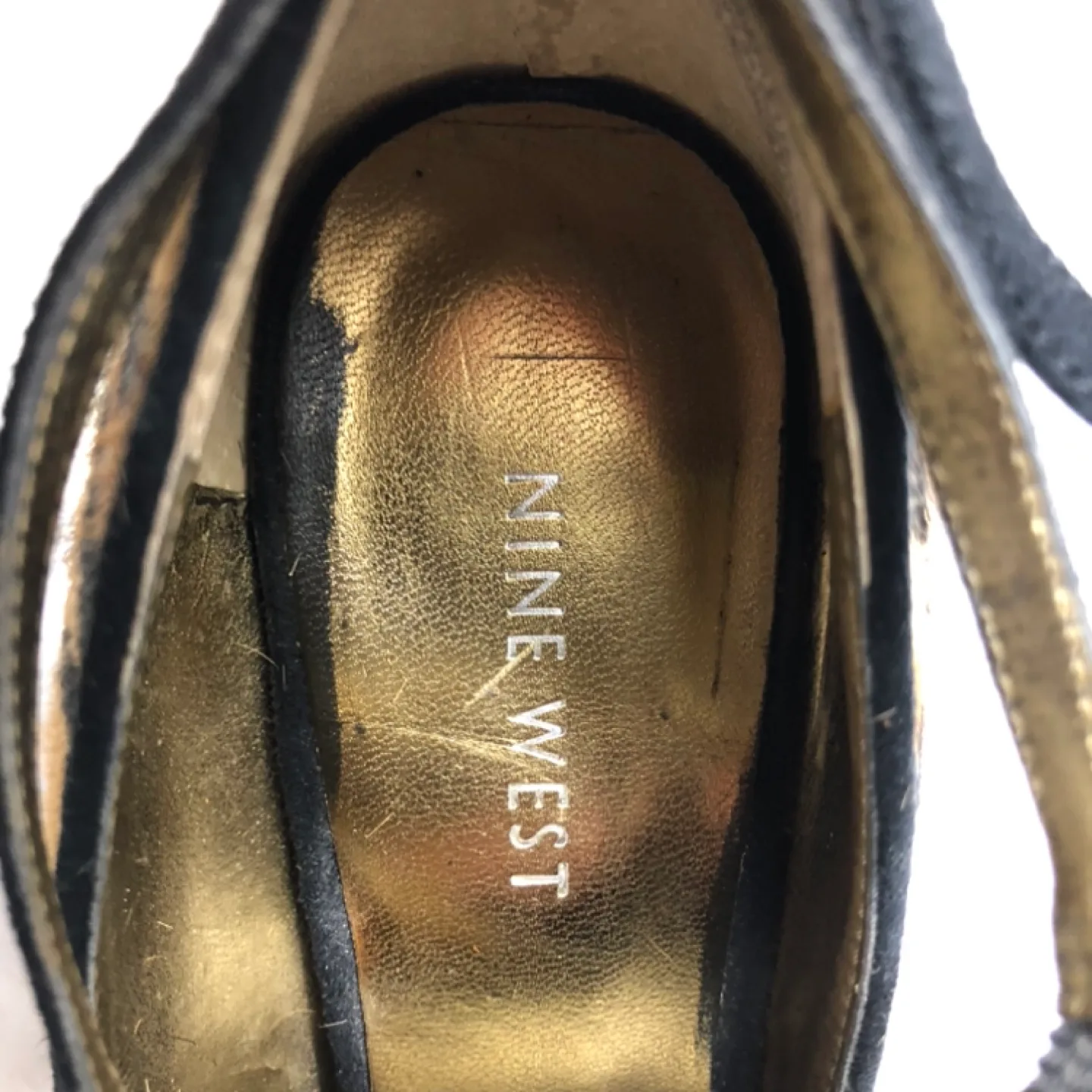 Nine West Paoletta Peep-Toe Leopard Print Heels image indicator(5)