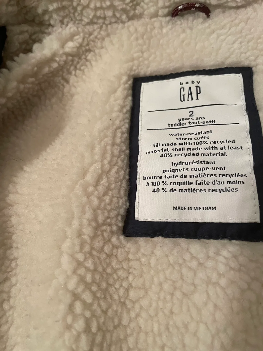 Baby Gap Winter Coat 2T image indicator(4)