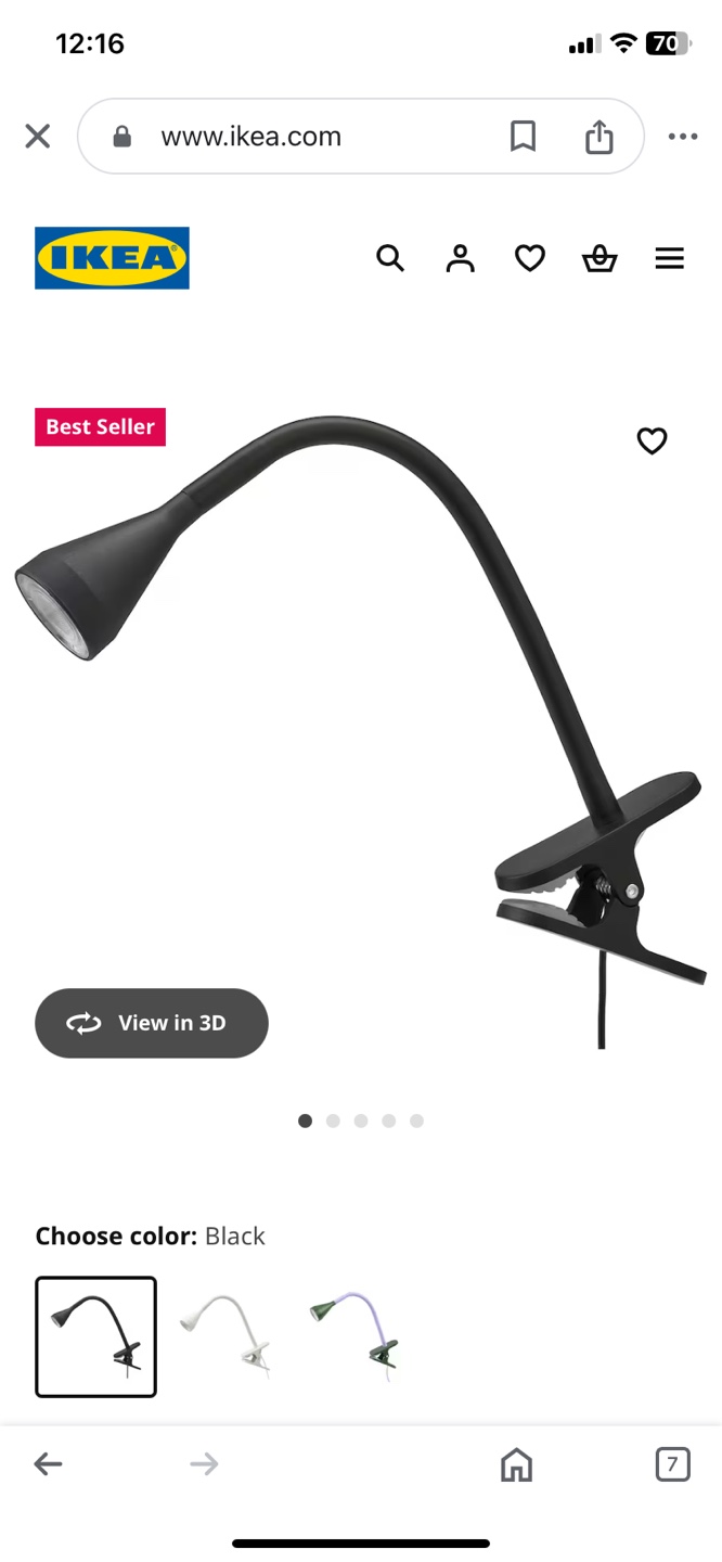 IKEA Clip-On Lamp - photo 3