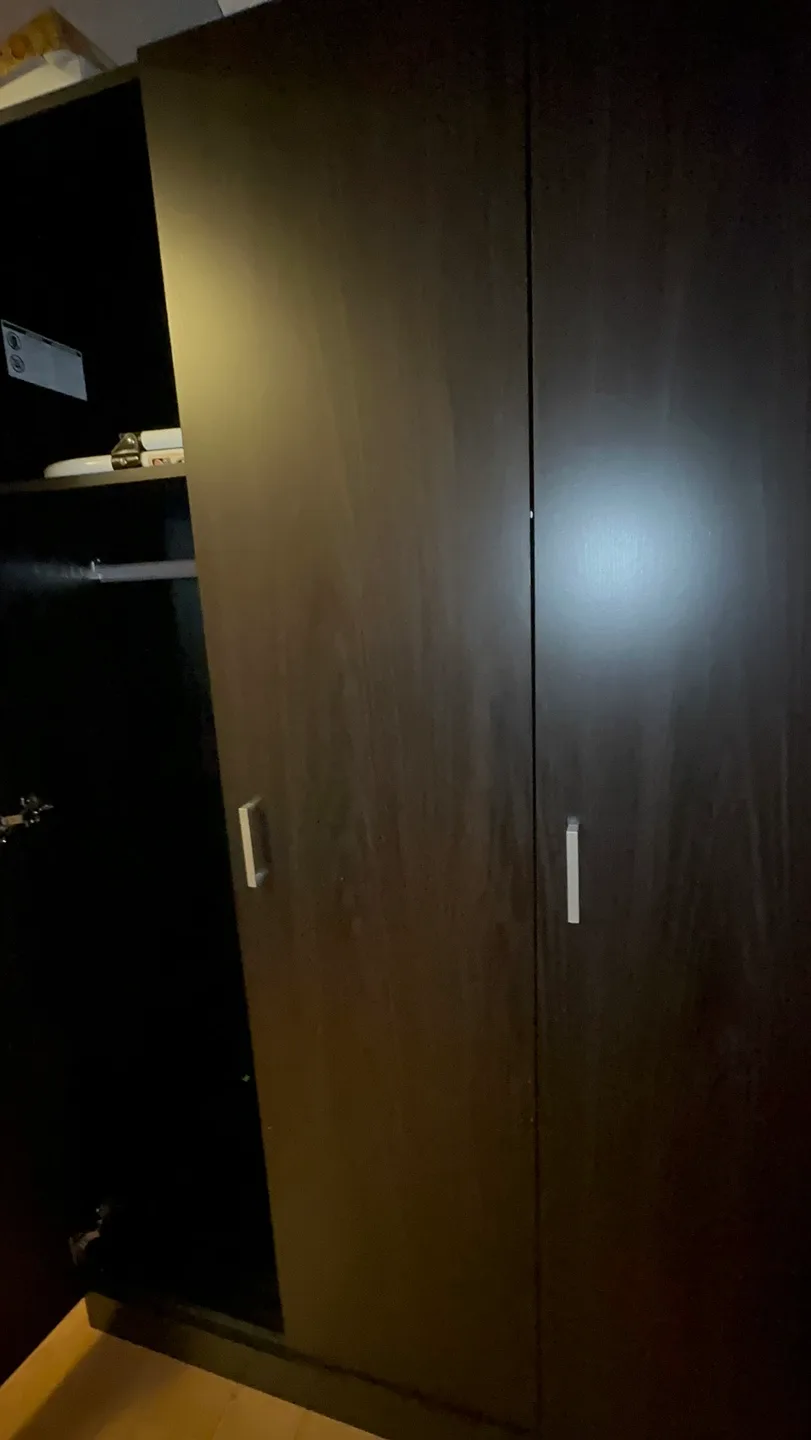 Black Wardrobe with Mirror image indicator(6)