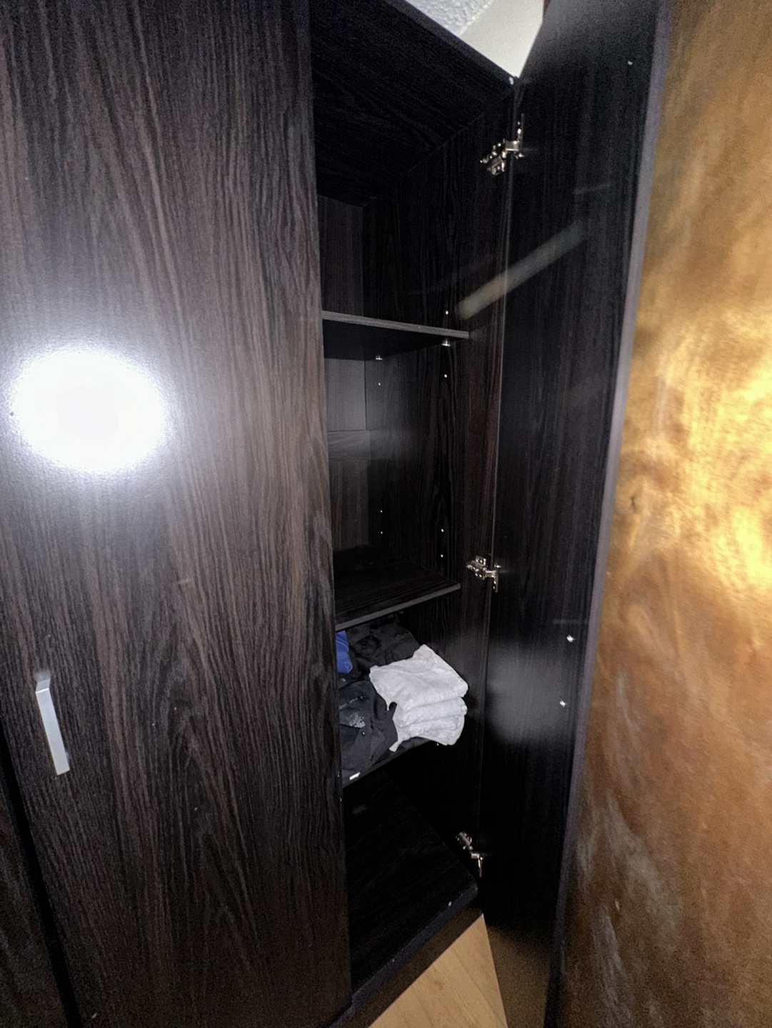 Black Wardrobe with Mirror - photo 5