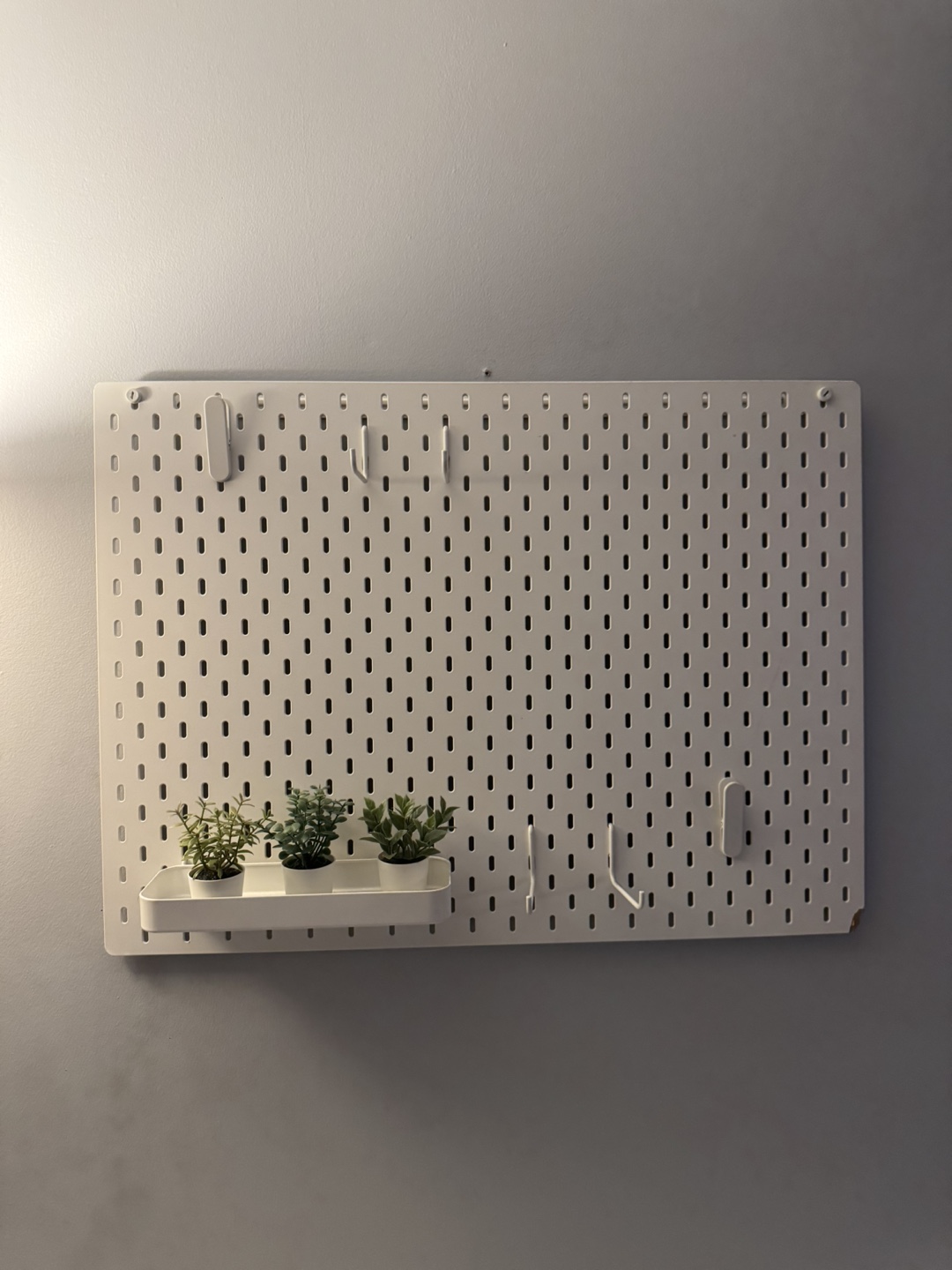 IKEA White Desk with peg baord - photo 3