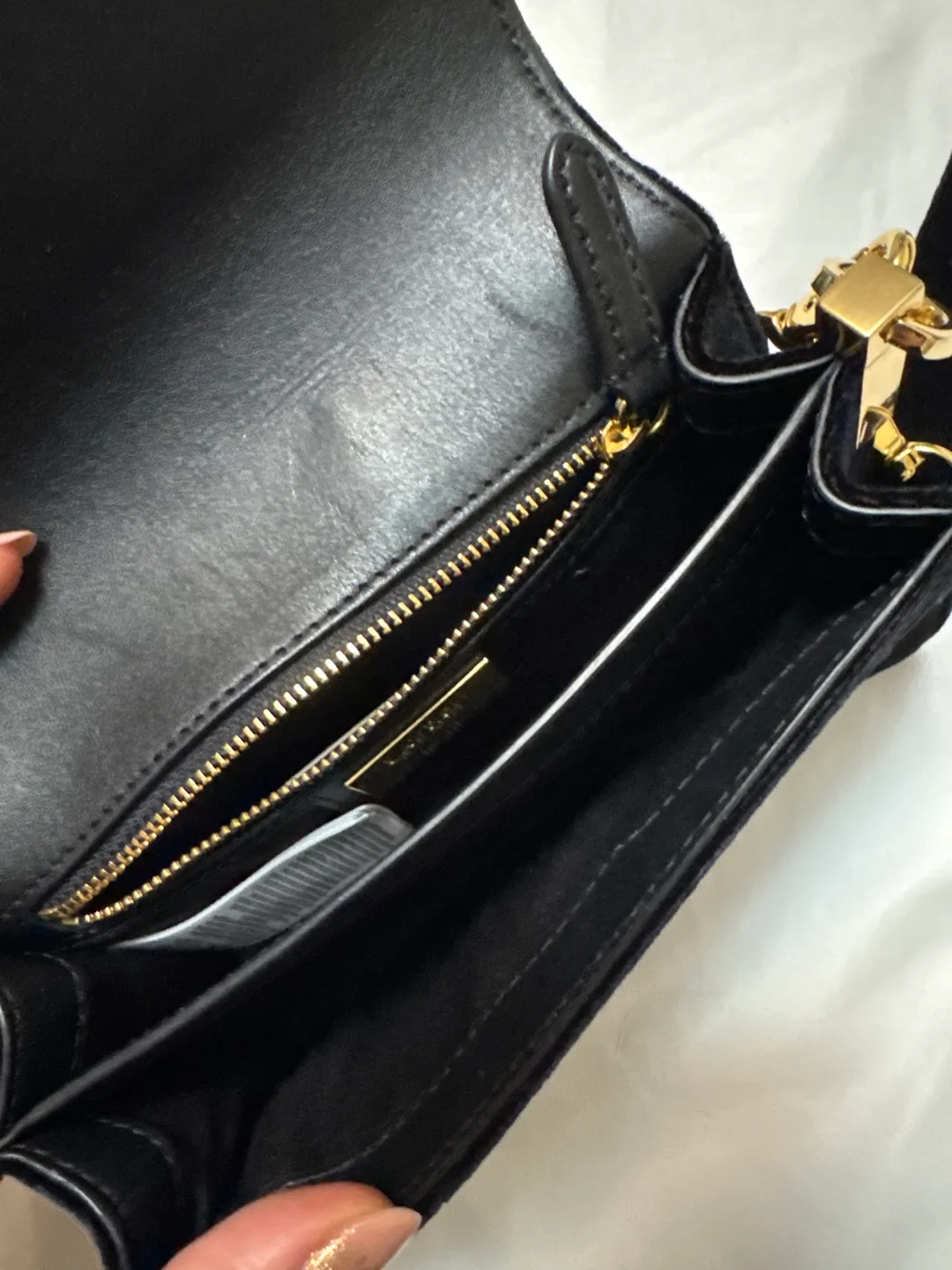 Black Velvet Ralph Lauren Crossbody Bag image indicator(3)