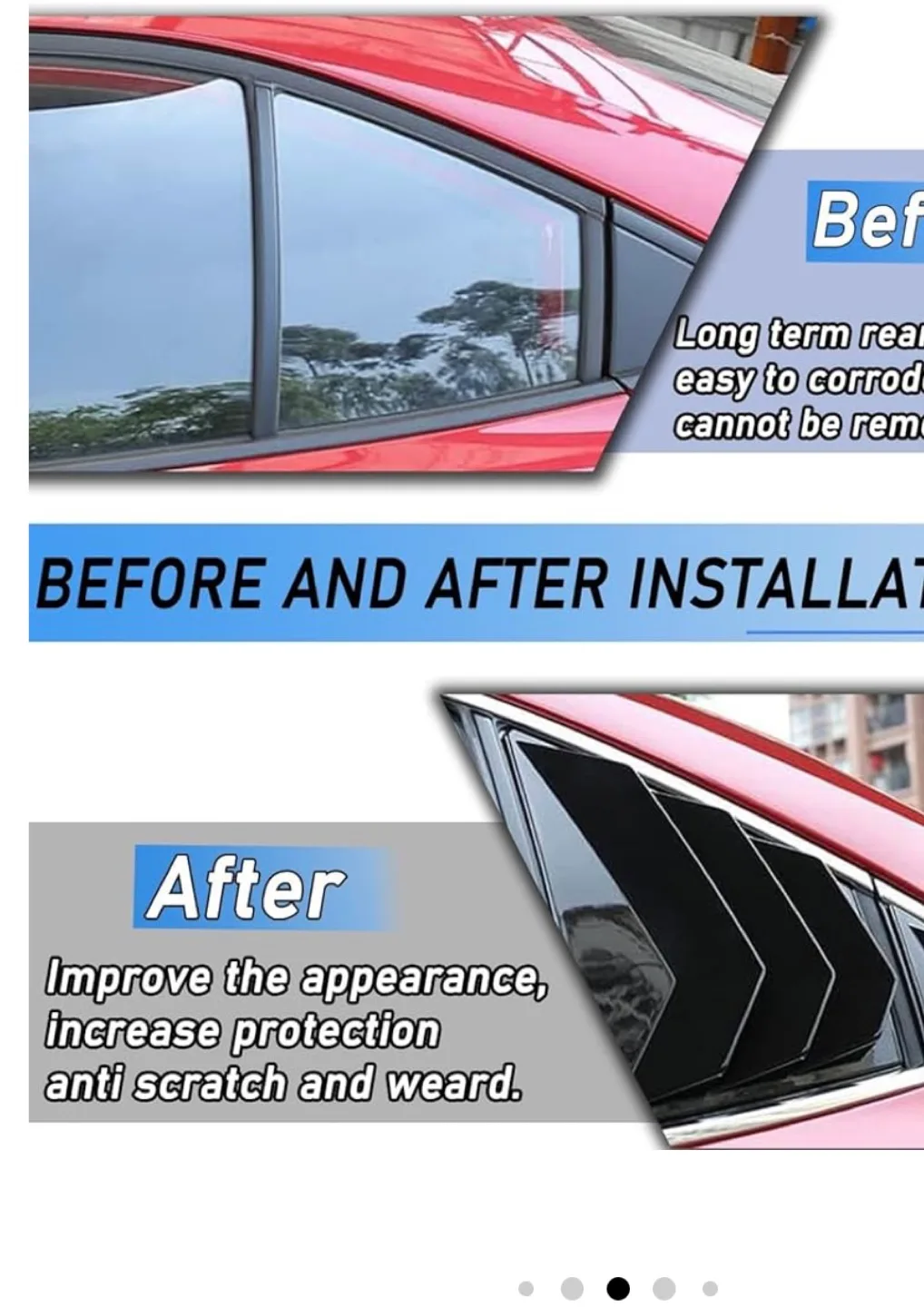 Window Louvers for Toyota Corolla Sedan (2020-2024) image indicator(2)