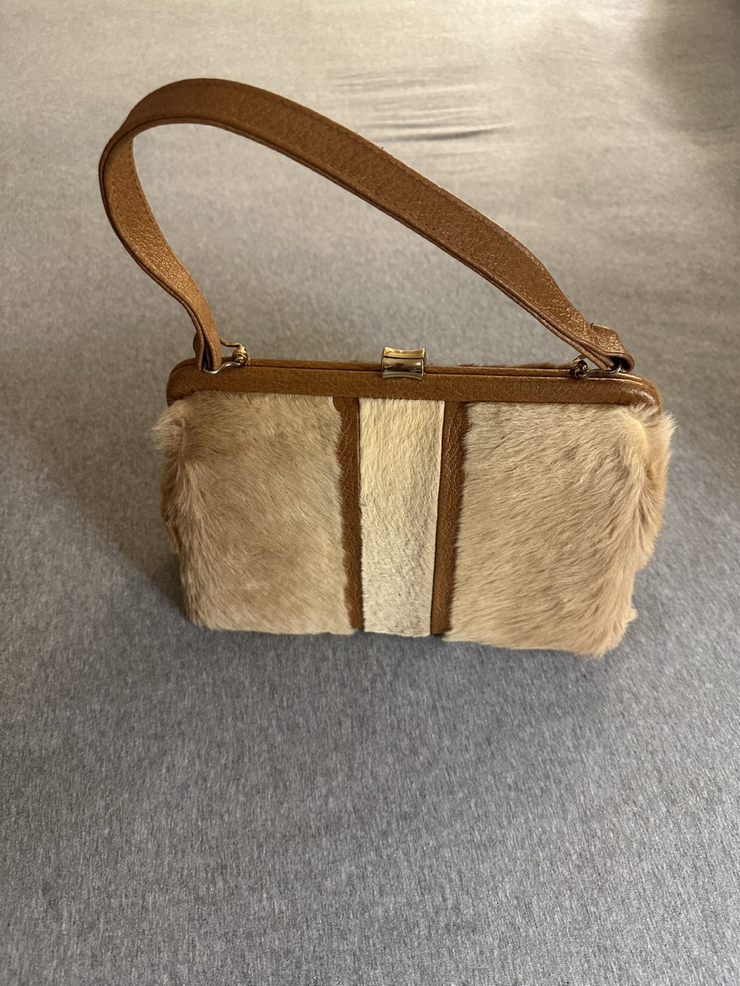 Vintage M&H Levy Genuine Kangaroo Fur Clutch
