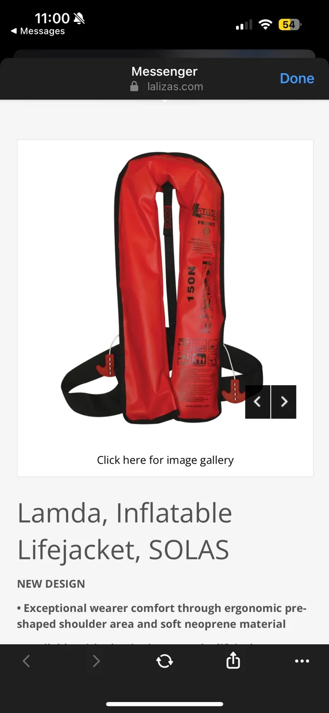 Lamda Inflatable Lifejacket SOLAS image indicator(3)