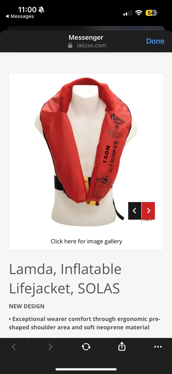 Lamda Inflatable Lifejacket SOLAS image indicator(4)
