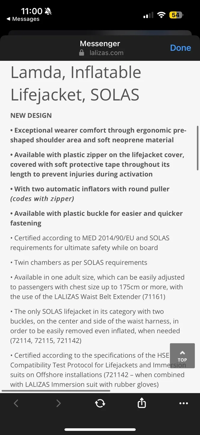 Lamda Inflatable Lifejacket SOLAS image indicator(5)
