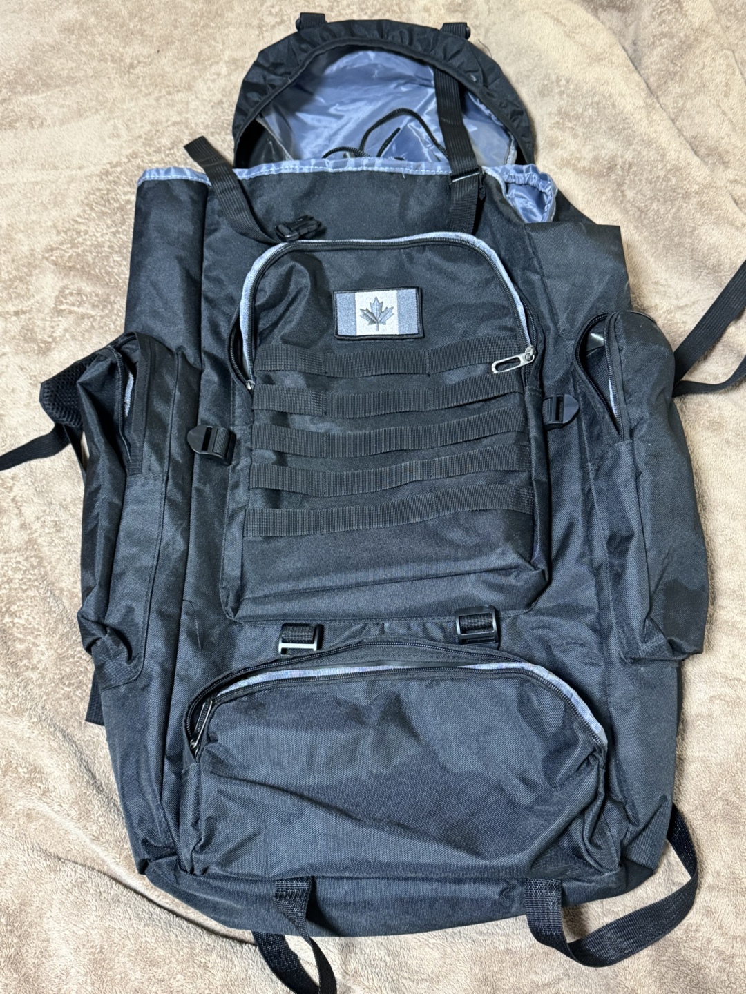 Large Black Hiking Backpack - photo 2
