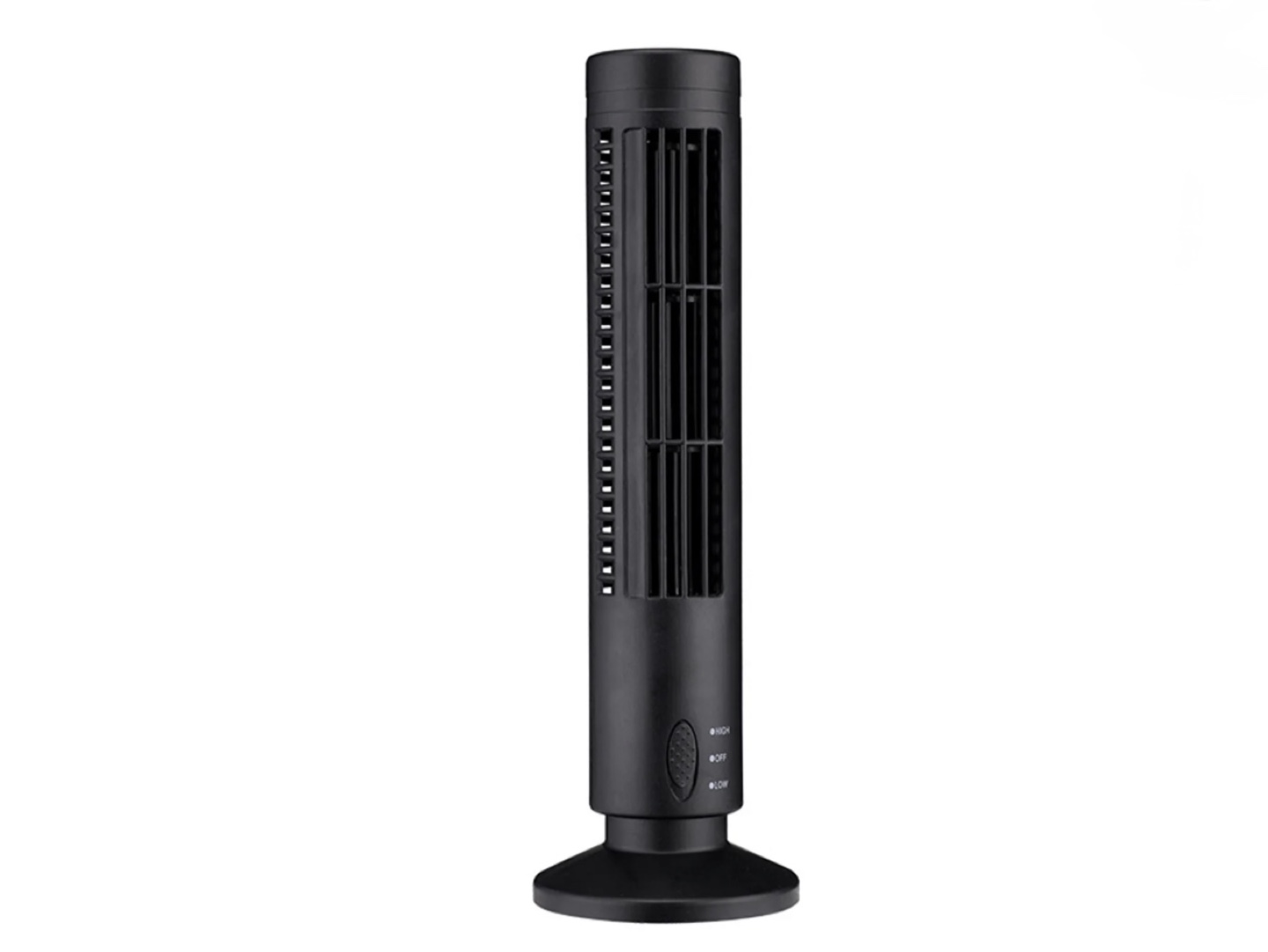 Black Laptop Table and tower Fan - photo 2