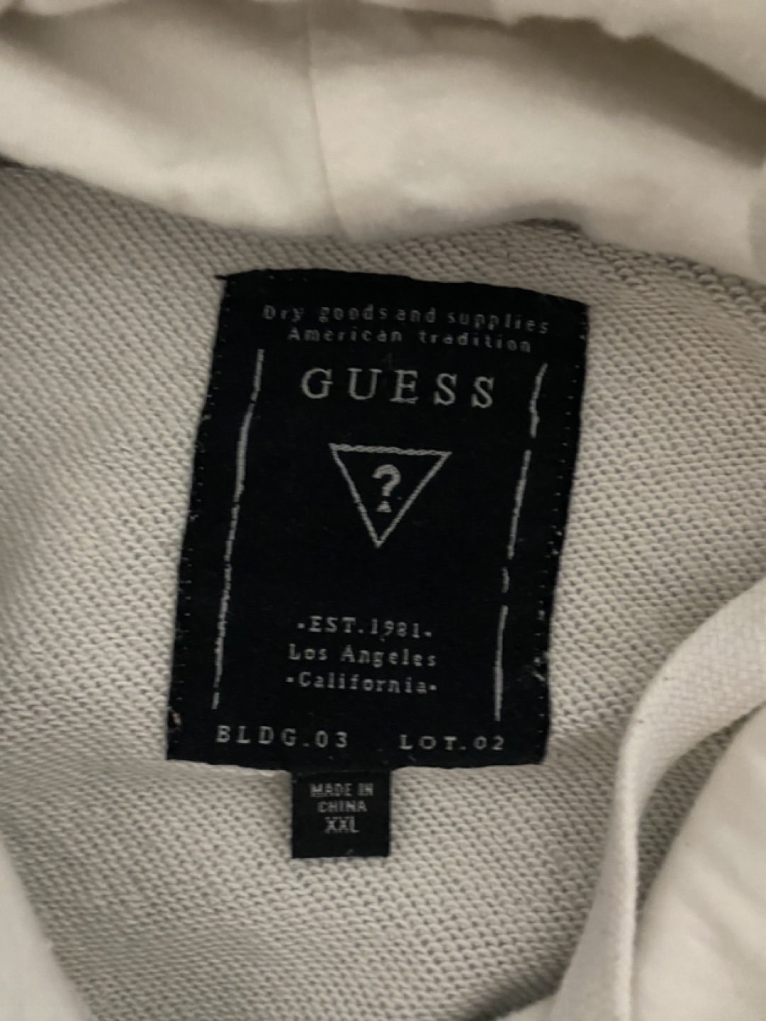 Guess Grey and White Cowl Neck Hoodie - photo 3