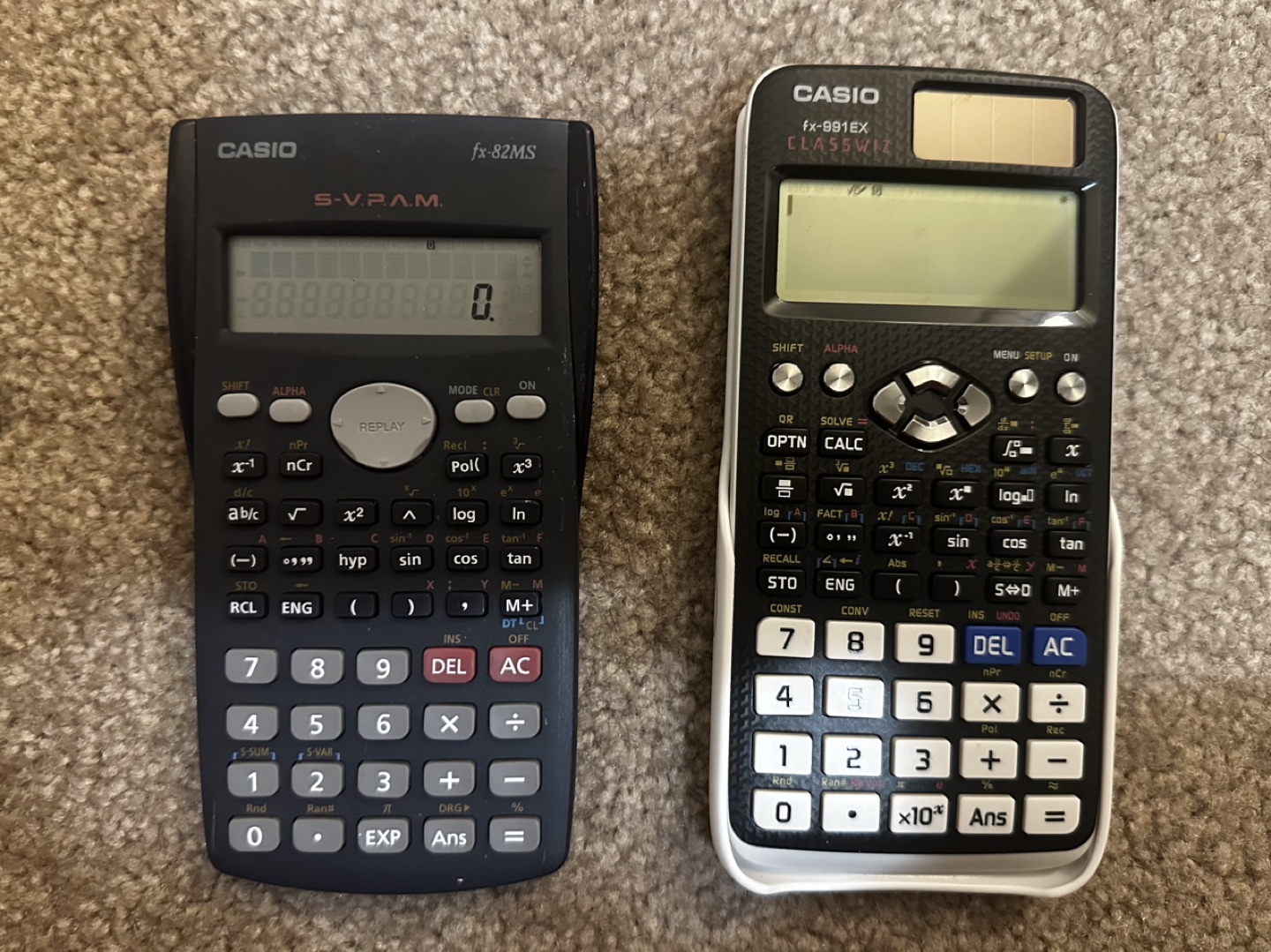 Casio fx-82MS and fx-991EX Graphing Calculators