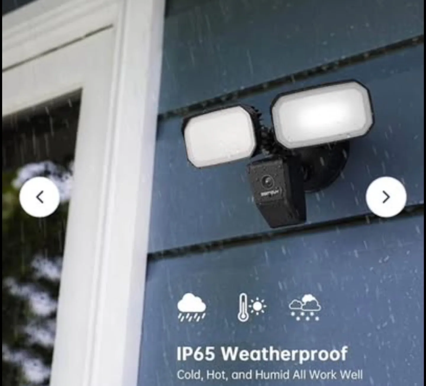 Smart Security Camera with Floodlights image indicator(4)