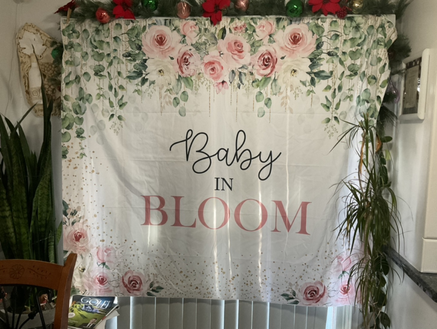 Baby in Bloom Baby Shower Backdrop - photo 2