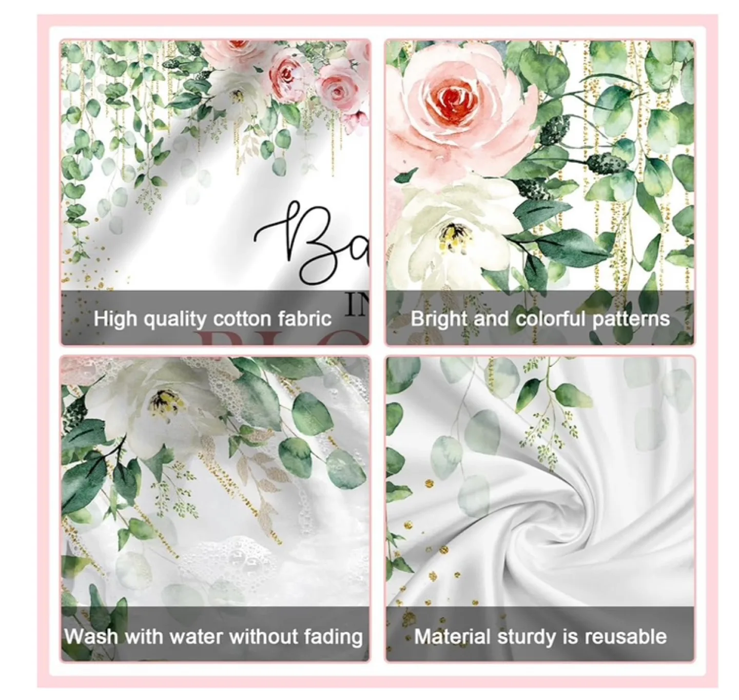Baby in Bloom Baby Shower Backdrop image indicator(3)