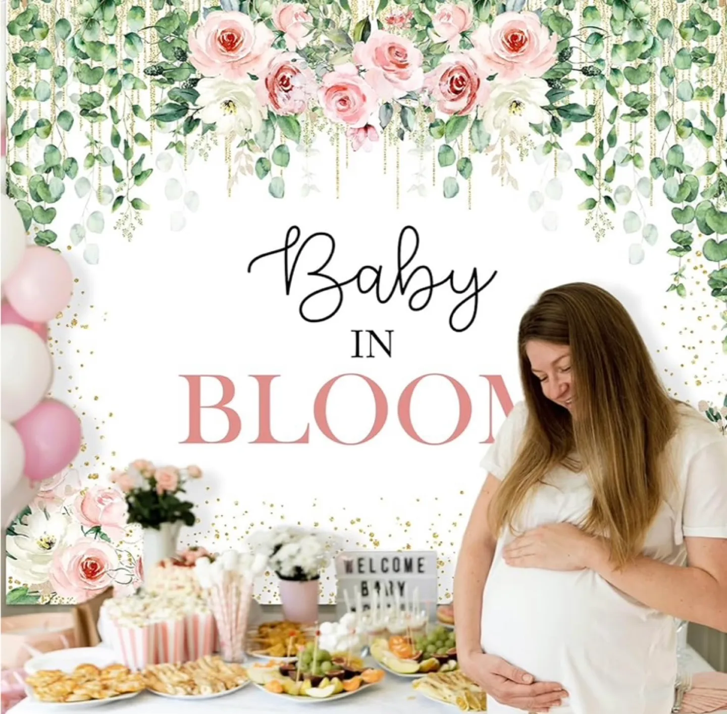 Baby in Bloom Baby Shower Backdrop image indicator(4)
