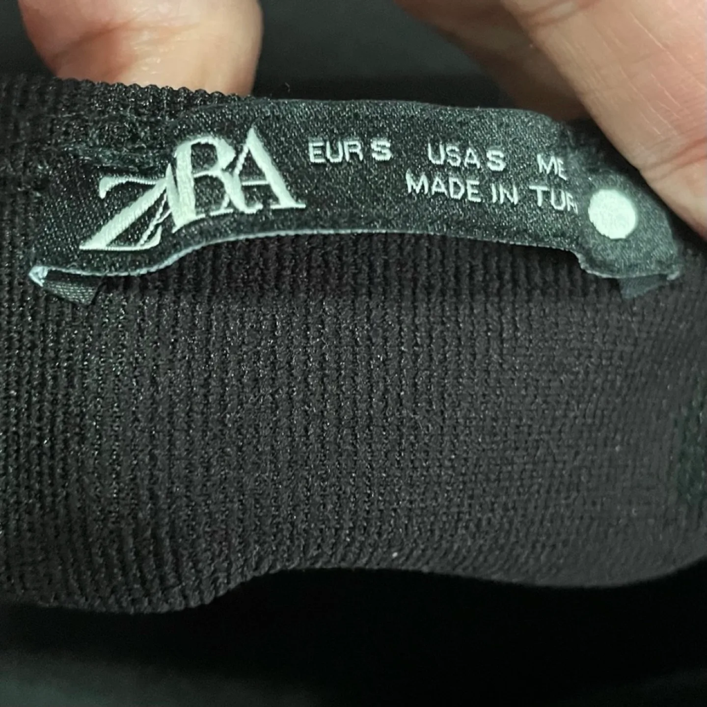 Zara High Neck Long Sleeve Black Bodysuit image indicator(9)