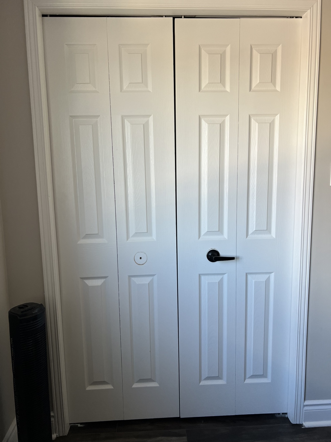 White Bi-Fold Closet Doors