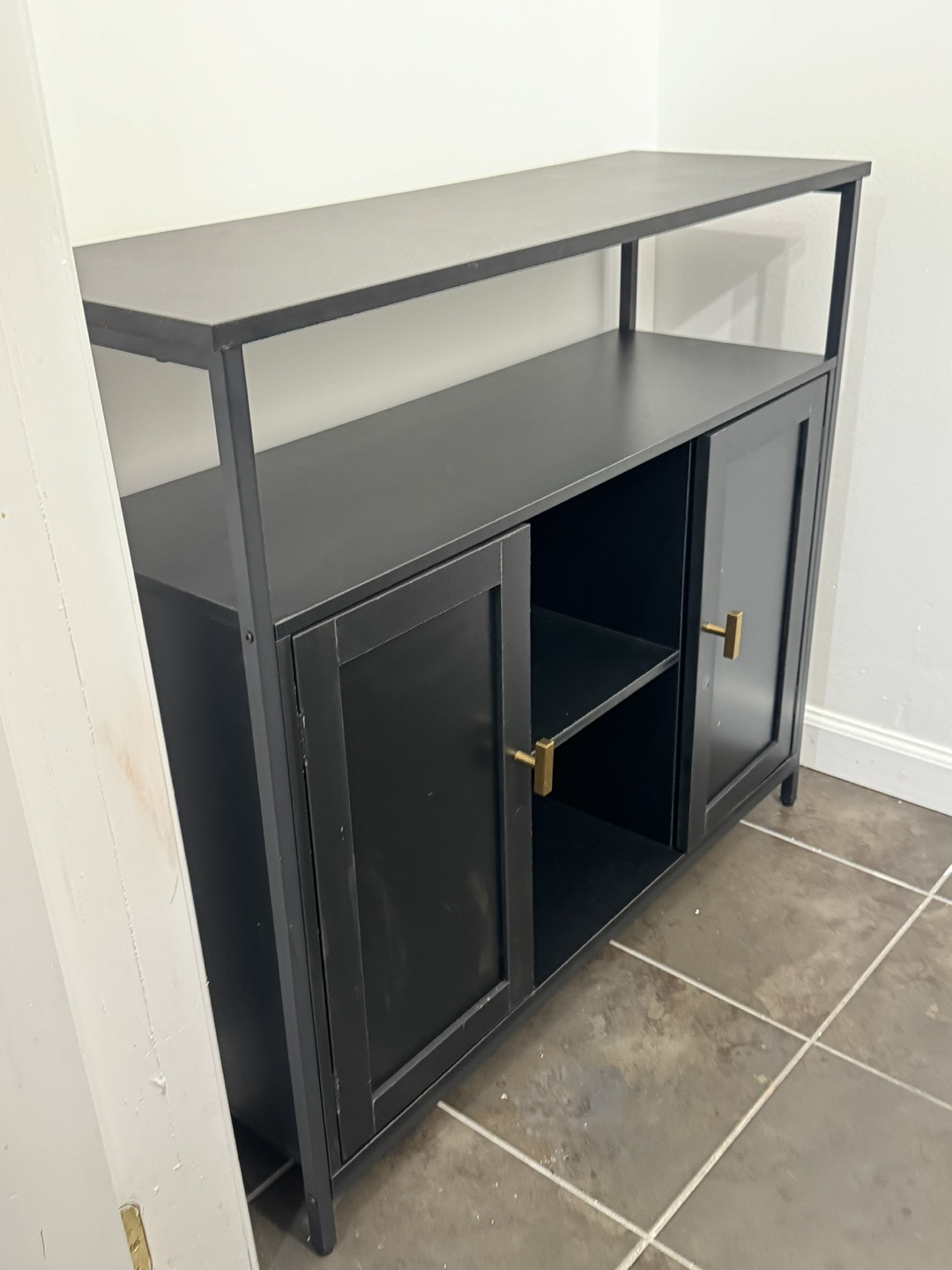 Black Cabinet with Adjustable Shelves - photo 2