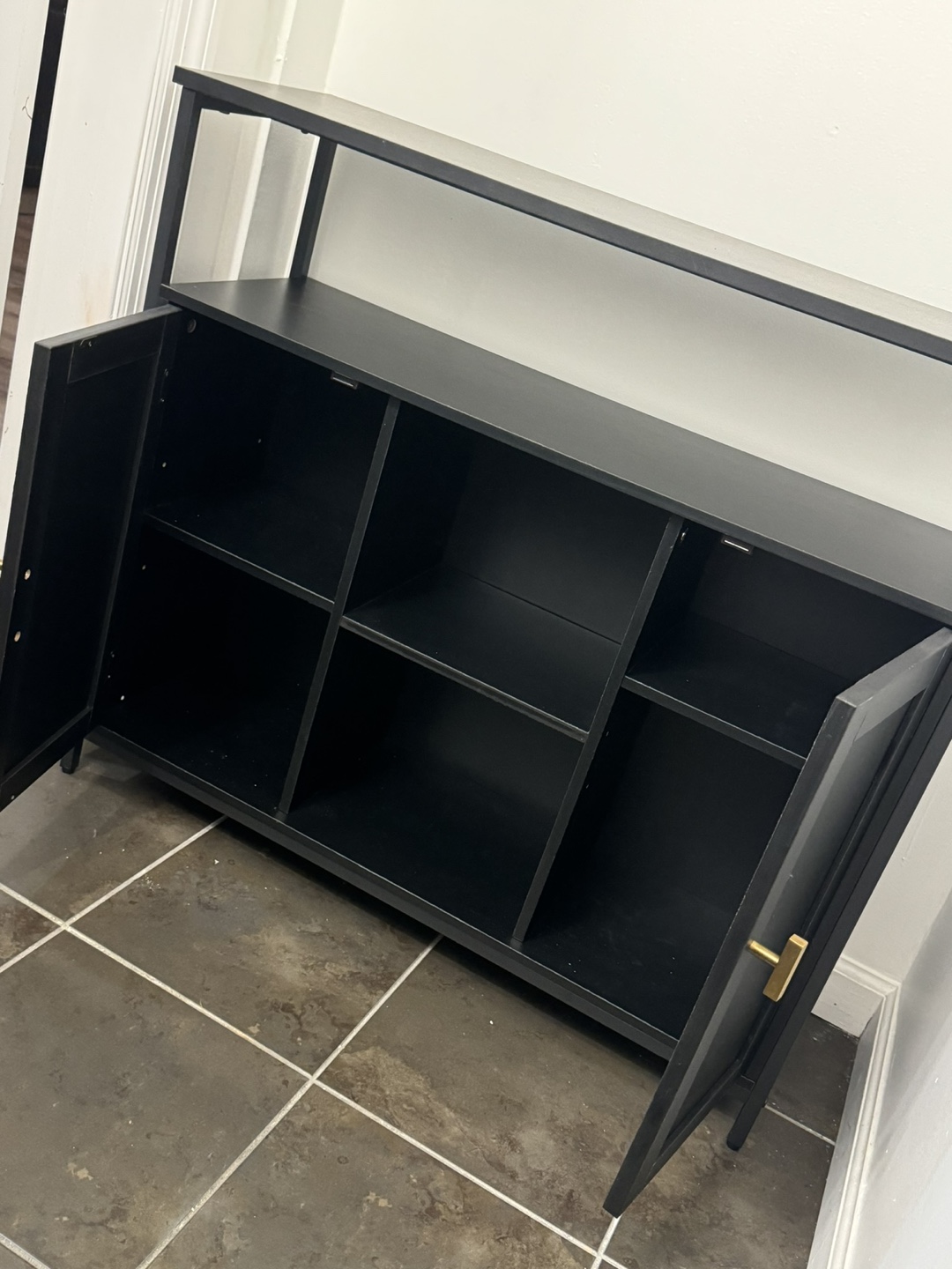 Black Cabinet with Adjustable Shelves - photo 3
