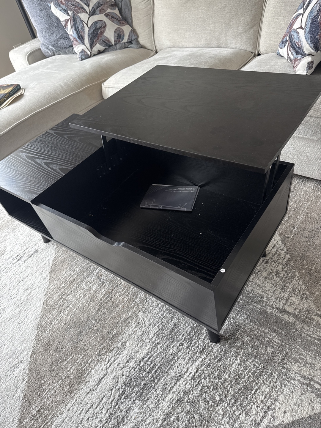 Brown Coffee table with lift top - photo 3