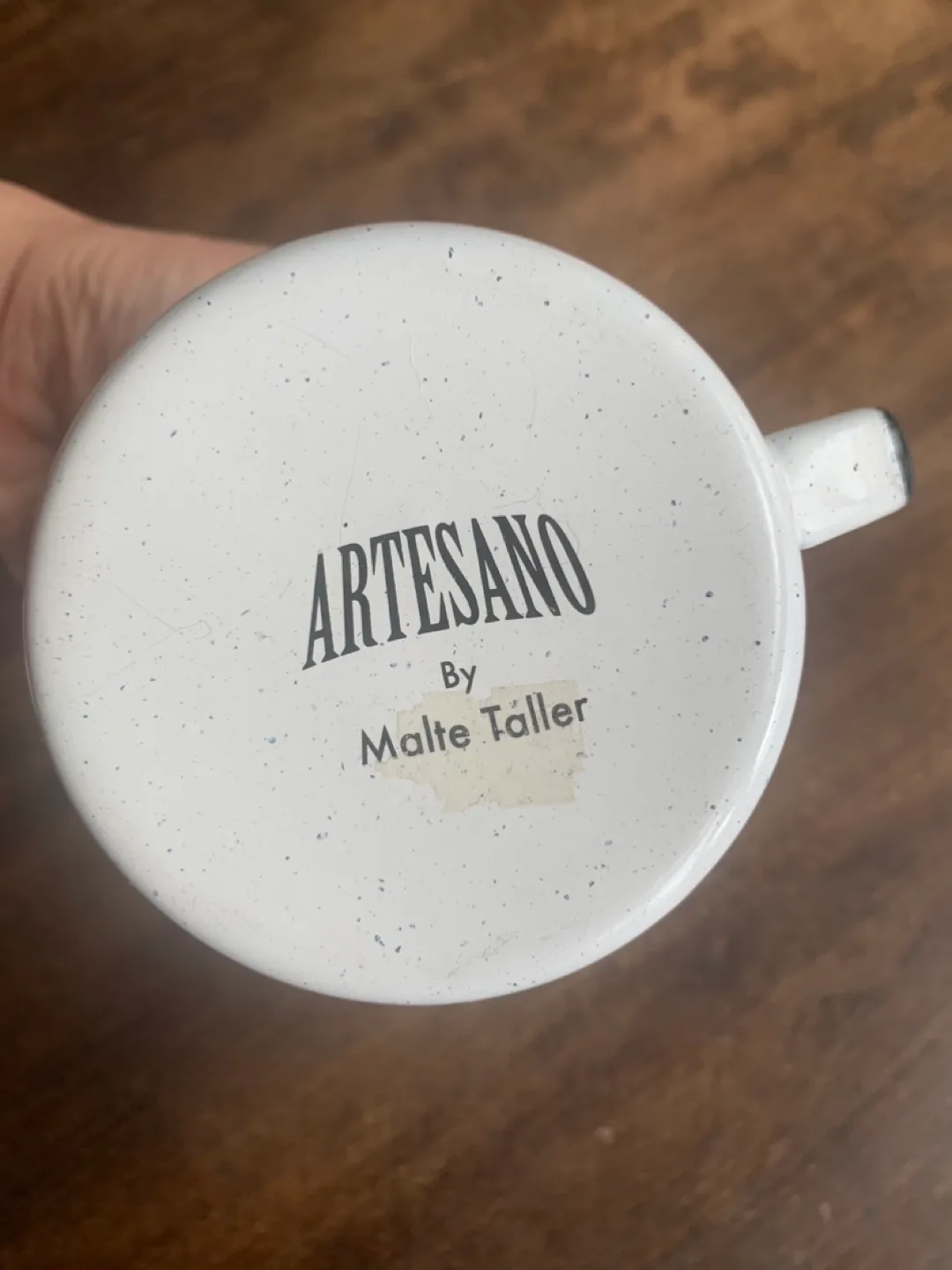 Handcrafted enamel mug with bicycle from Artesano Canada image indicator(3)