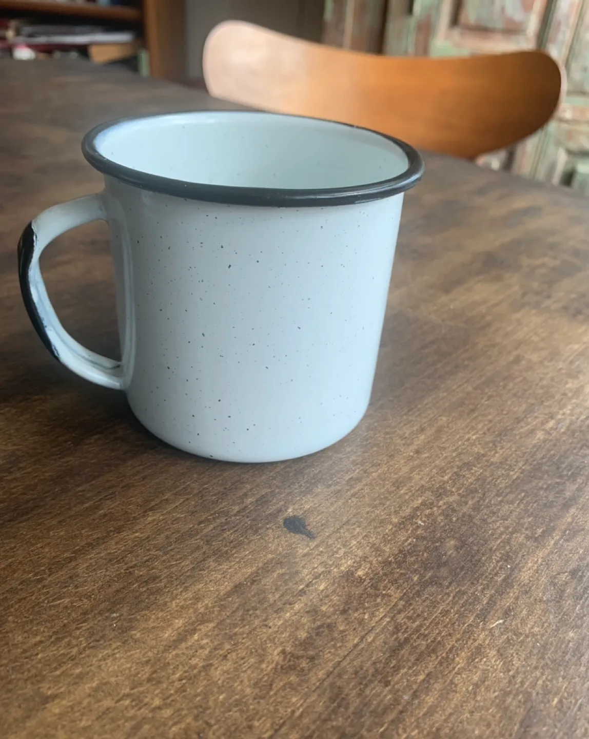 Handcrafted enamel mug with bicycle from Artesano Canada image indicator(4)