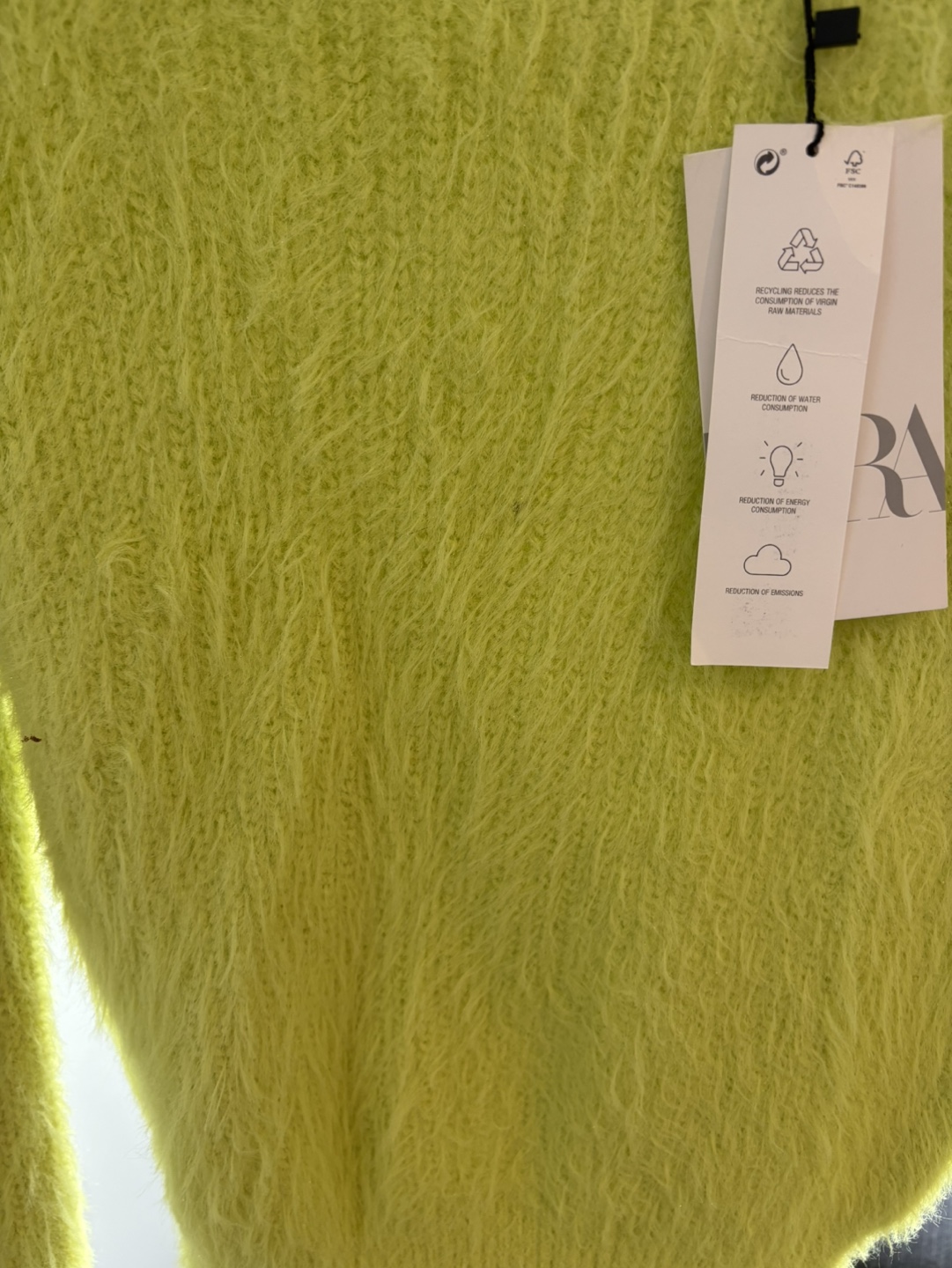 Zara Fuzzy Green Sweater - photo 2