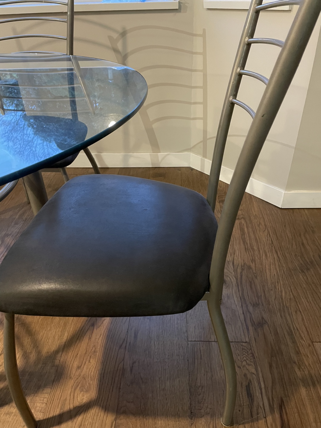 Glass Dining Table and Chairs Set - photo 2