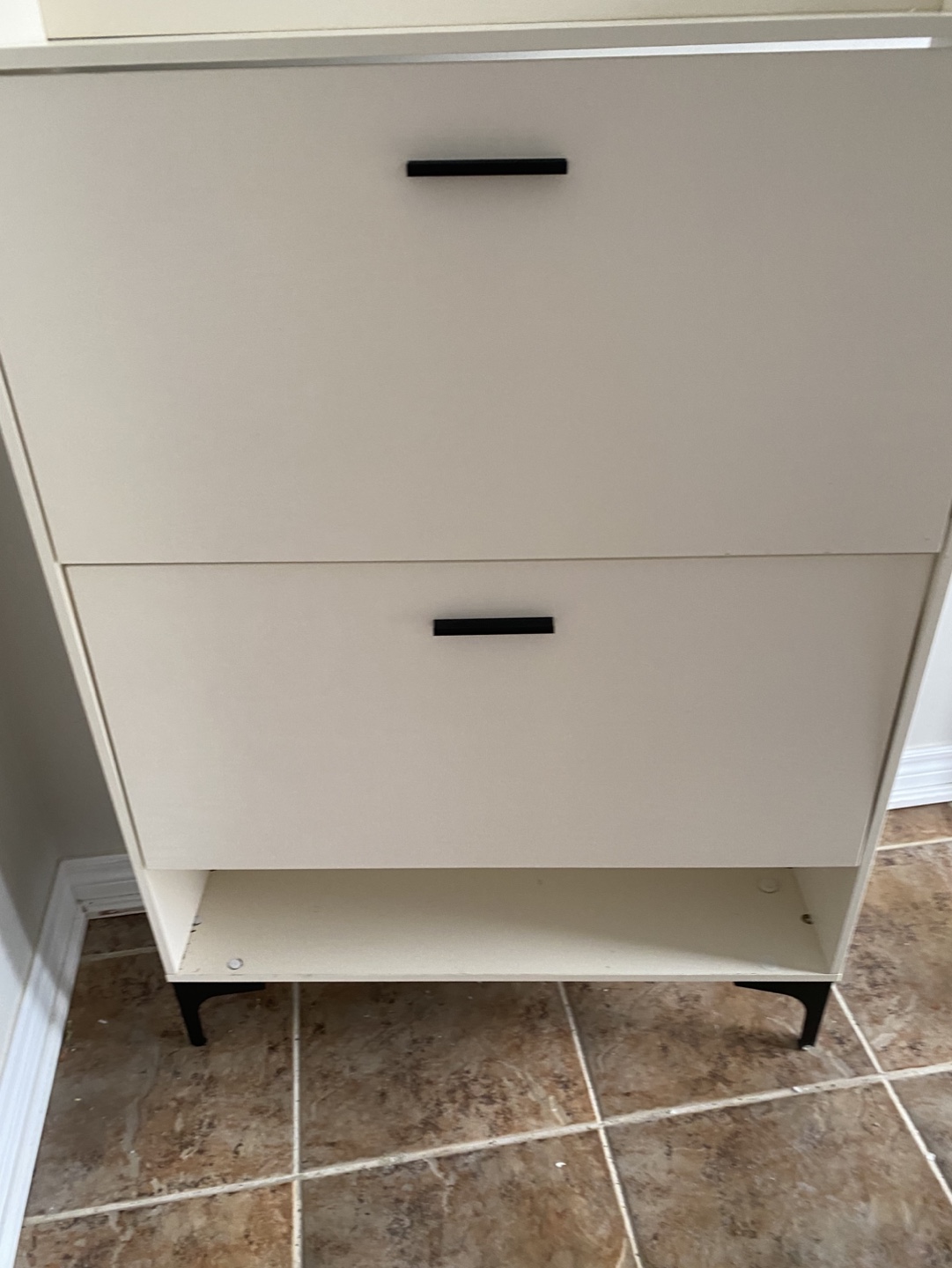 White Shoe cabinet/ good condition - photo 2