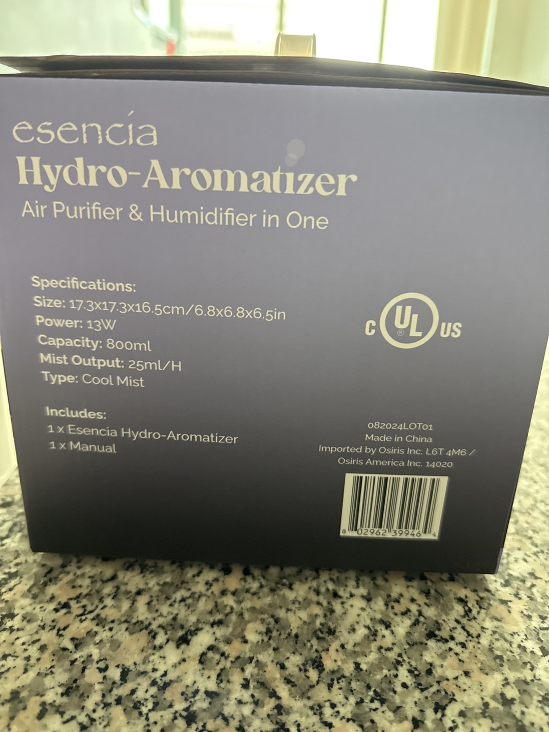 Esencia Hydro-Aromatizer Air Purifier & Humidifier - photo 4