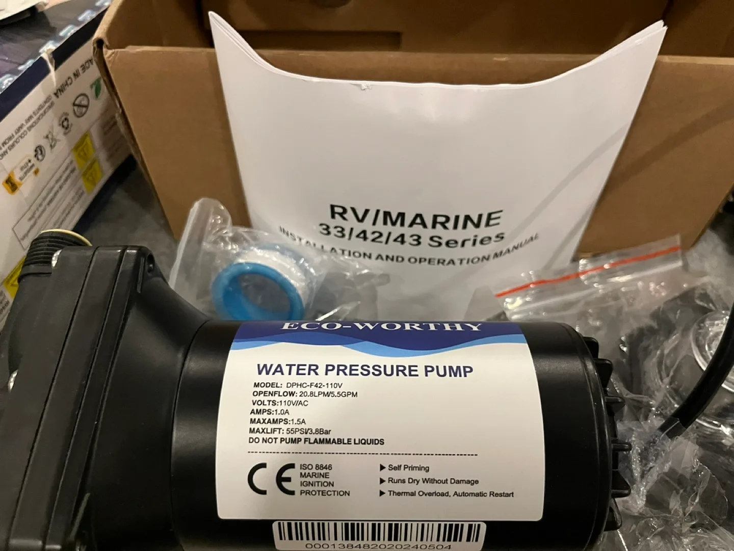 Eco-Worthy RV/Marine Water Pressure Pump 33/42/43 Series thumbnail